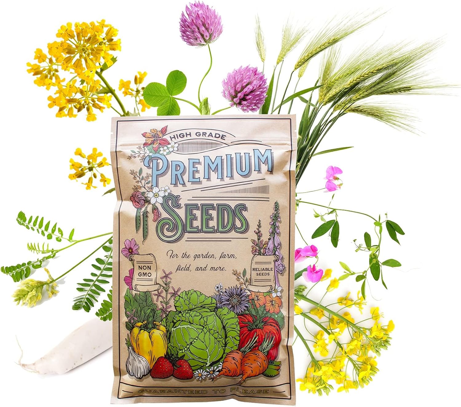 Mountain Valley Seed Company Cover Crop Seeds 1 Lb Mix Hairy Vetch