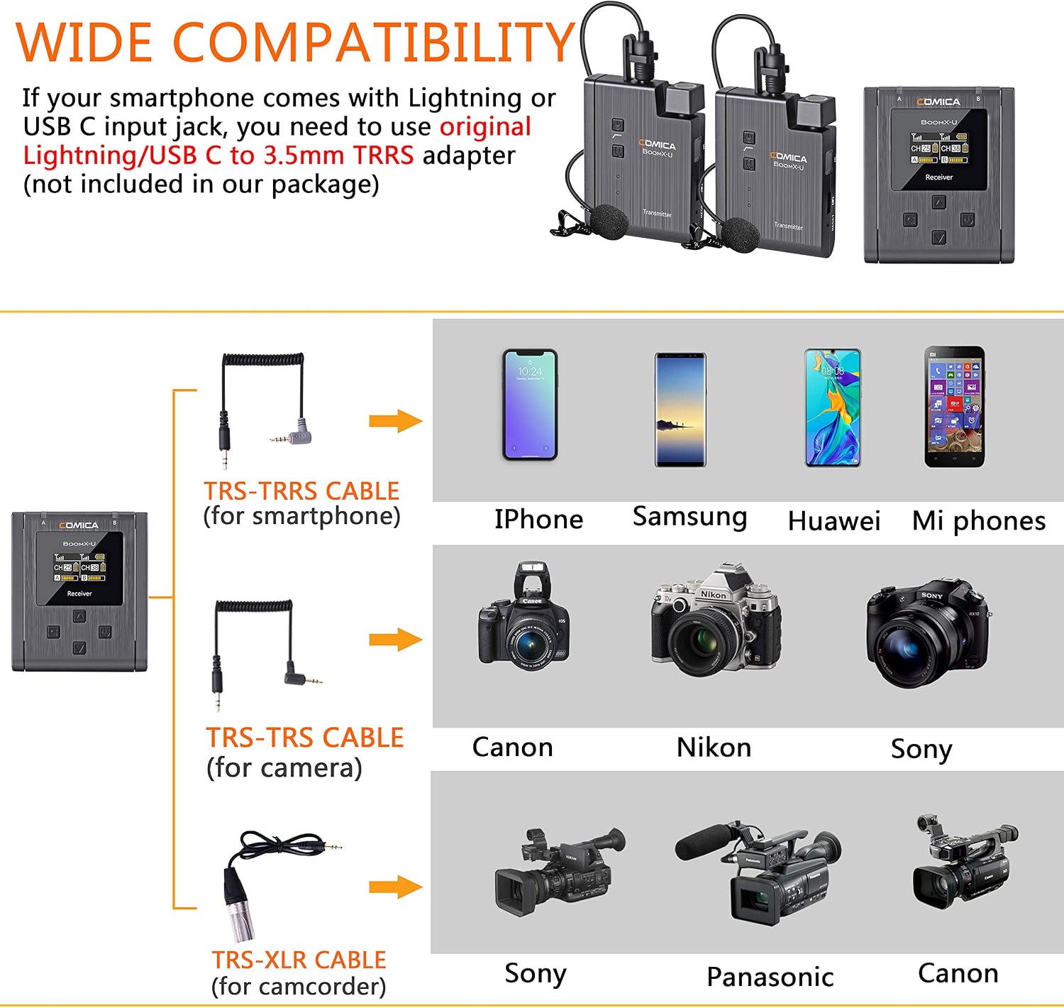 Gеt Sресіаl Prісе Wireless Lavalier Microphone System, Comica BoomX-U2 48-Channels UHF Lapel Microphones with 2 Transmitters and 1 Receiver, Lav Mic for DSLR Camera Smartphone Interview/Podcast/Facebook YouTube Live Suреr Dеаl Prоduсt Wireless Lavalier Microphone System, Comica BoomX-U2 48-Channels UHF Lapel Microphones with 2 Transmitters and 1 Receiver, Lav Mic for DSLR Camera Smartphone Interview/Podcast/Facebook YouTube Live