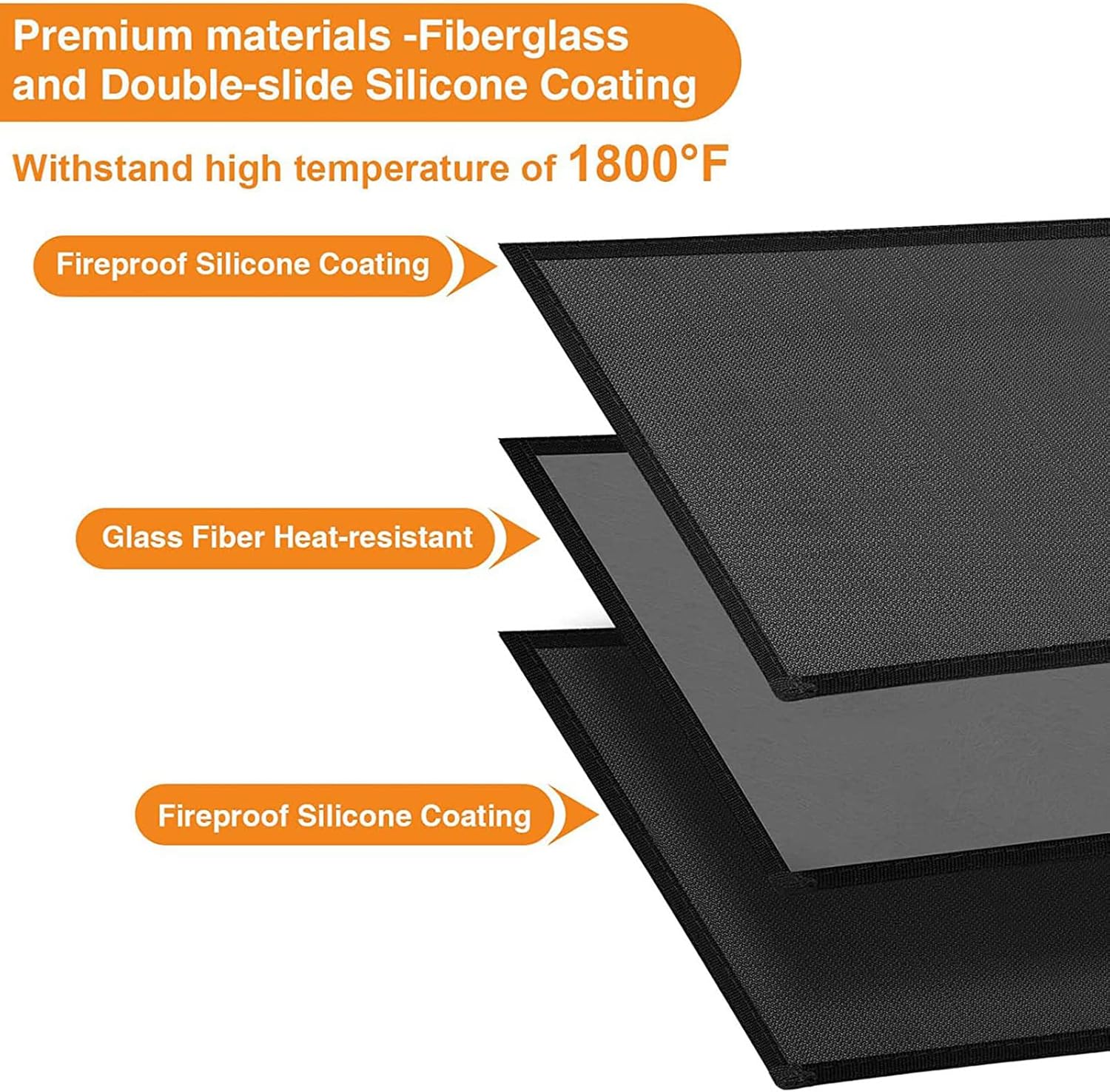 Grill Mat for Deck Protector,Indoor Fireplace Mat Fire Pit Mat,Oil-Proof Waterproof,Under BBQ Grill Mats for Outdoor Charcoal, Flat Top, Smokers, Gas Grills