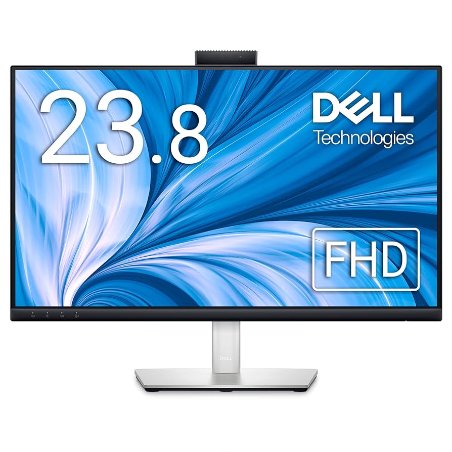 美品 Dell C2423H 23.8インチ ビデオ会議 ディスプレイ Dell 24 Inch Video Conferencing Monitor (C2423H) : Computer