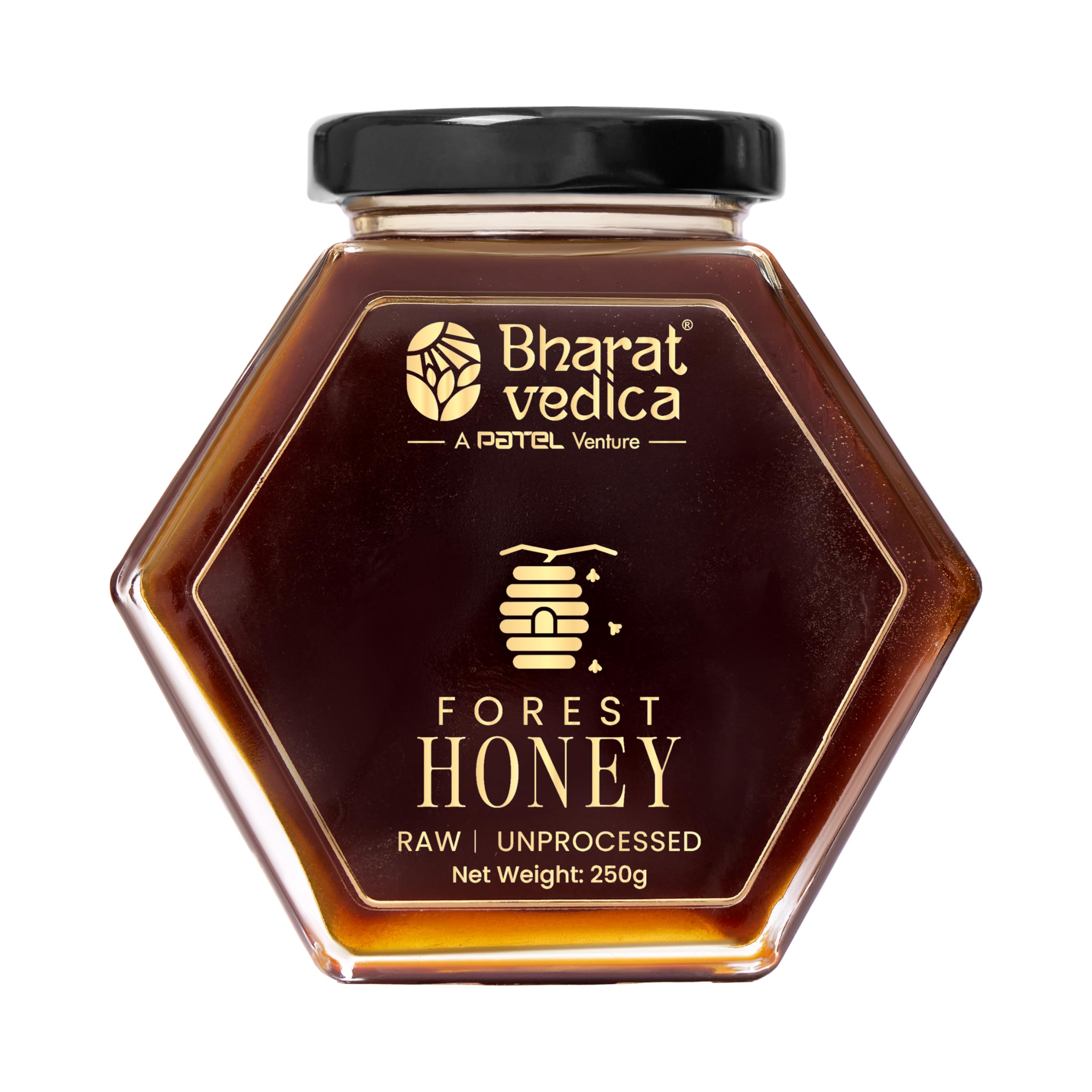 Bharat Vedica Wild Forest Honey 250g | Organic | Raw & Unprocessed | 100% Pure Natural Honey | Unfiltered Forest Honey | No Added Sugar | Lab Tested | Glass Jar-image-11