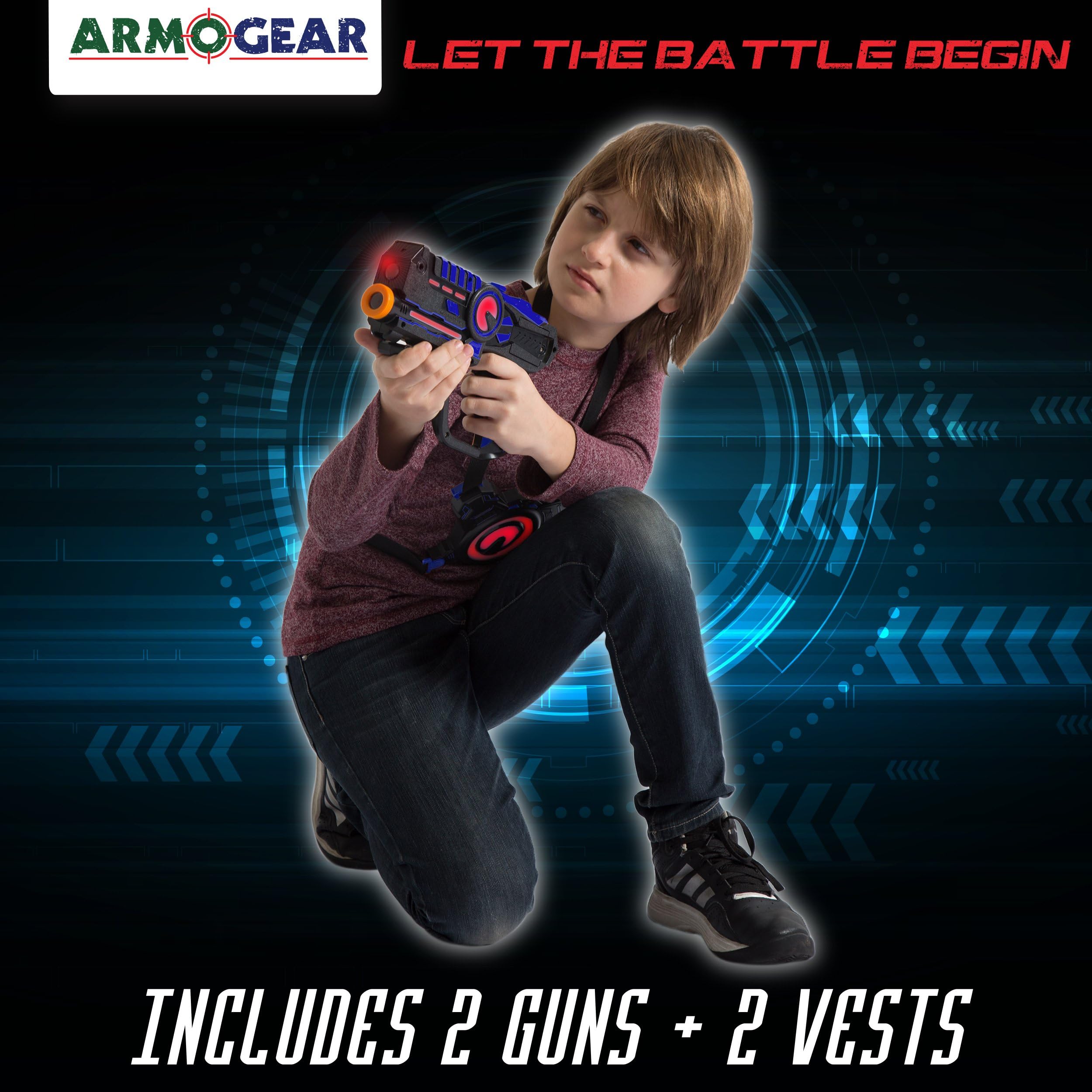 Amazon.co.jp: ArmoGear レーザータグ (2個パック) | レーザータグガン