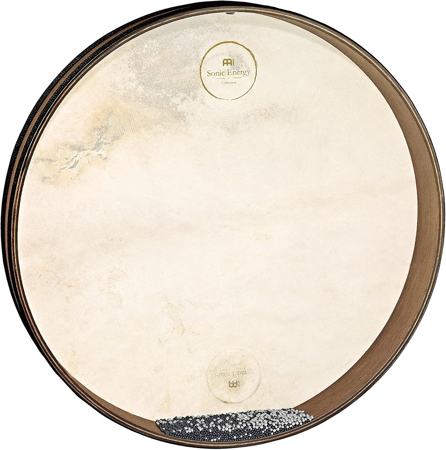 Sonic Energy Ocean Wave Drum – 18“ Sea Drum – Wave sound for meditation, yoga, sound journeys, percussion – Ocean drum with two heads – Siam oak, brown (WD18WB)