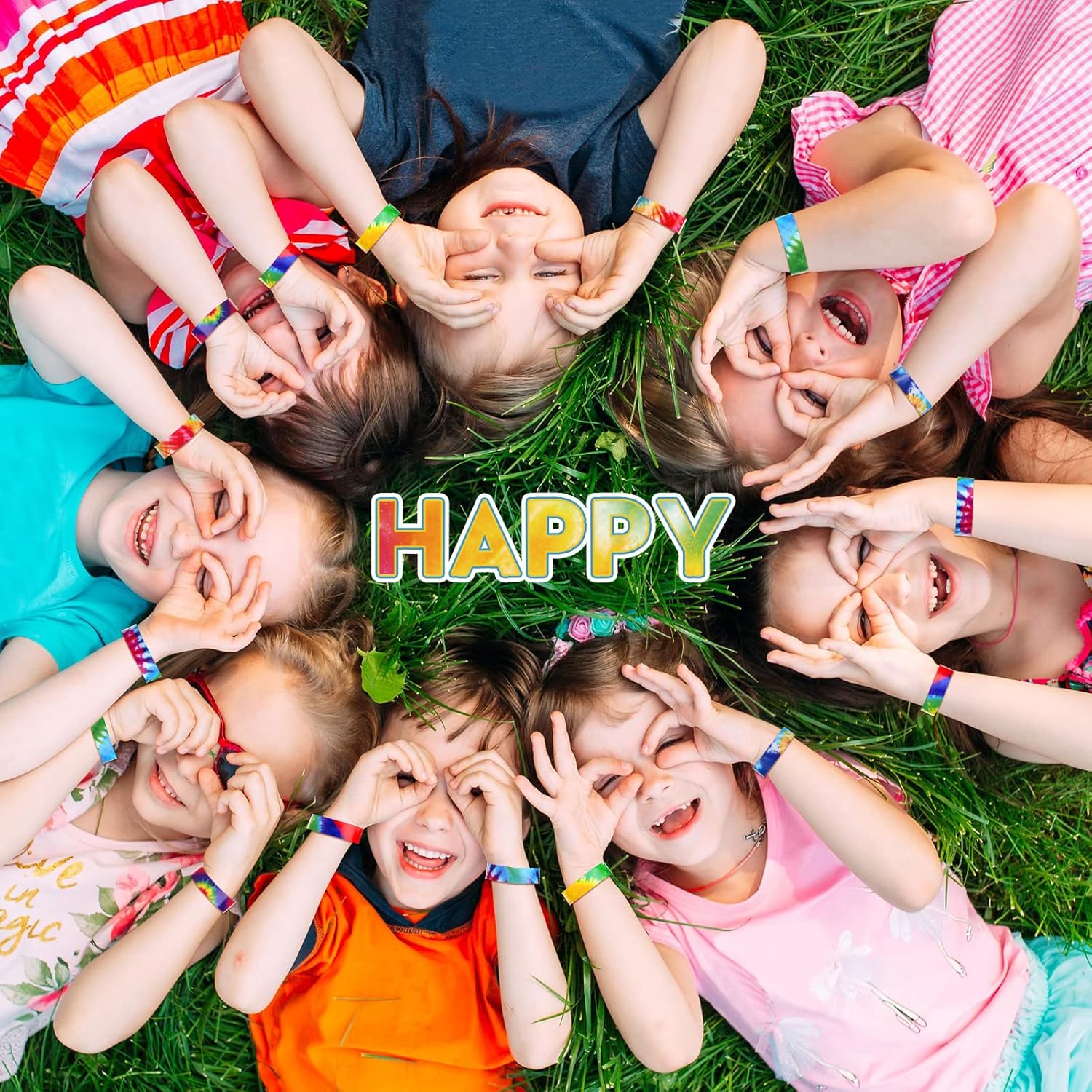 TaoBary 600 Pcs Paper Wristbands Wrist Bands Bulk Neon Party Paper Bracelets Waterproof Hand Bands Events Adhesive Identification Wristbands Armbands for Concert Party Classroom (Tie Dye Style) - Image 5