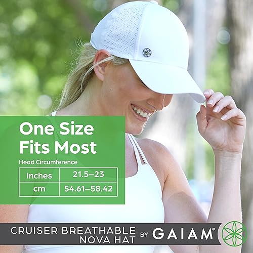 Miniatura 6 de Gaiam - Gorra transpirable para mujer, visera preformada, tamaño ajustable para correr