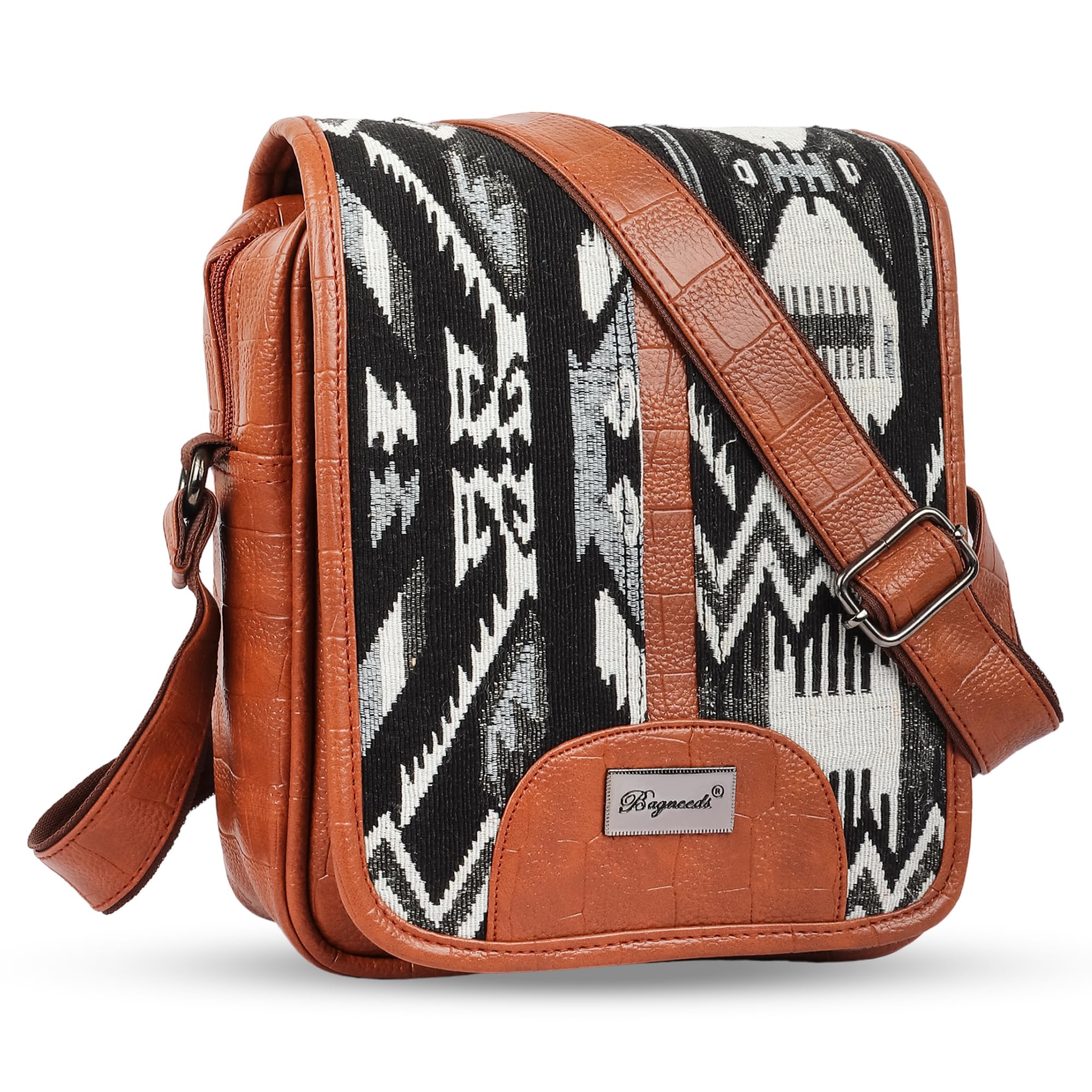 bagneeds Printed PU Leather Men & Women Sling Bag-picture-18