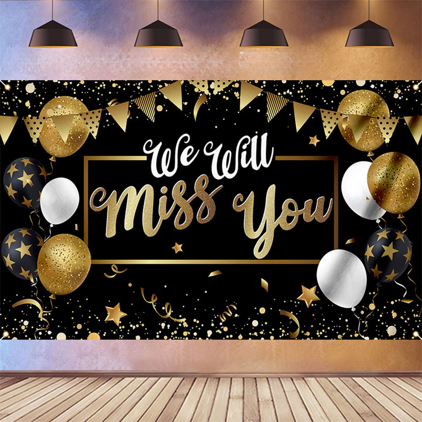 VGRDTW Retirement Decorations, Sorry Your Leaving Decorations, Good Luck Banner