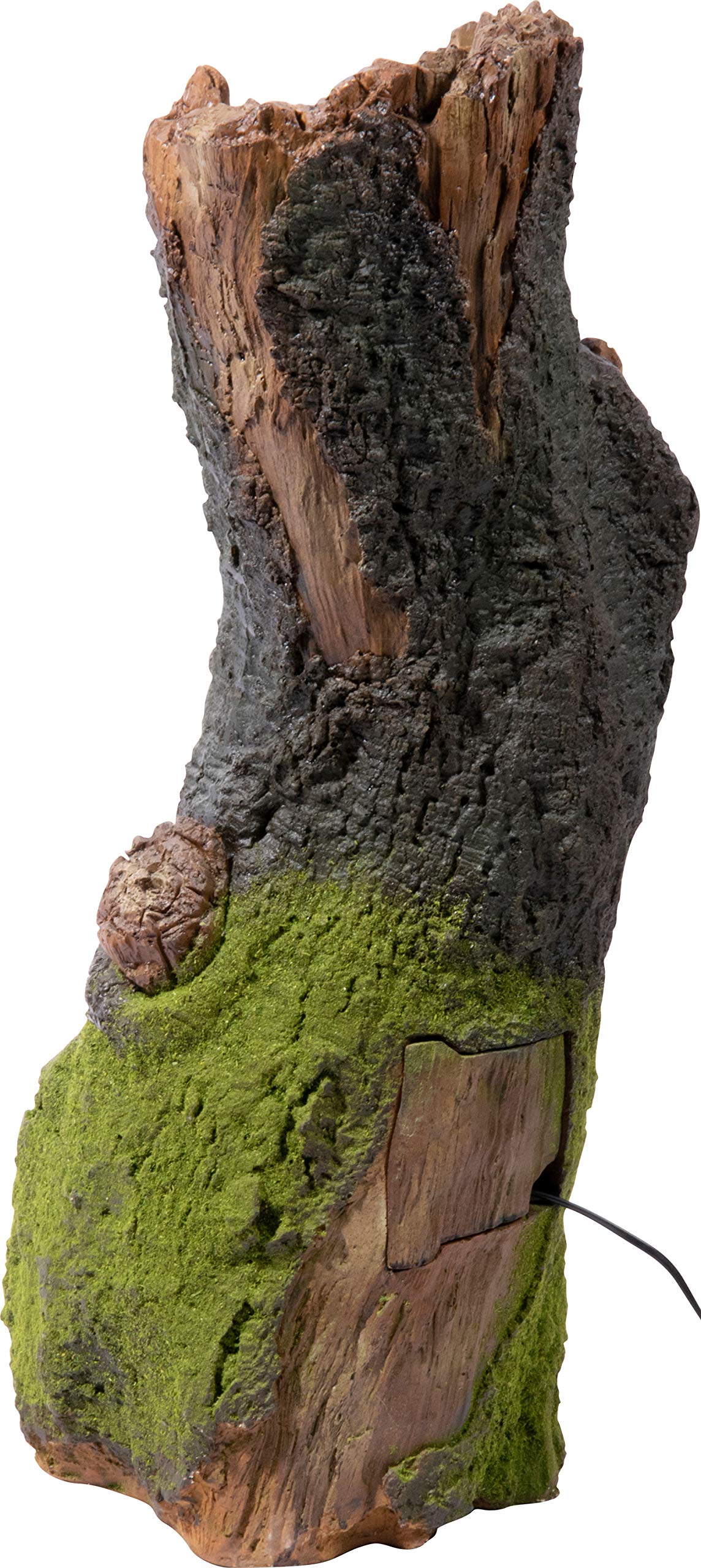 dobar® 96310e Fuente de jardín de diseño Grande con iluminación LED, Cascada de poliresina, para Exteriores, decoración Decorativa, diseño de árbol, 33 x 28 x 78 cm