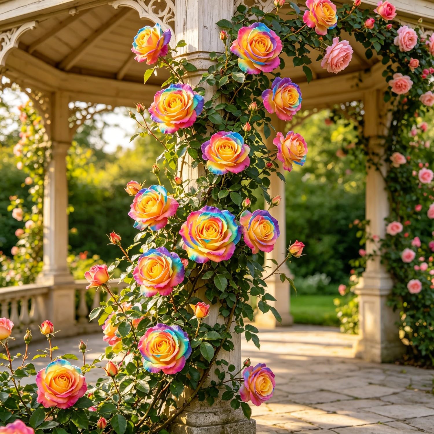 Climbing Rose-Hardy Perennial,Garden Flowers,Ornamental Flowers,Wedding Flowers，Professional Planting for Stunning Garden Displays-500pcs-K