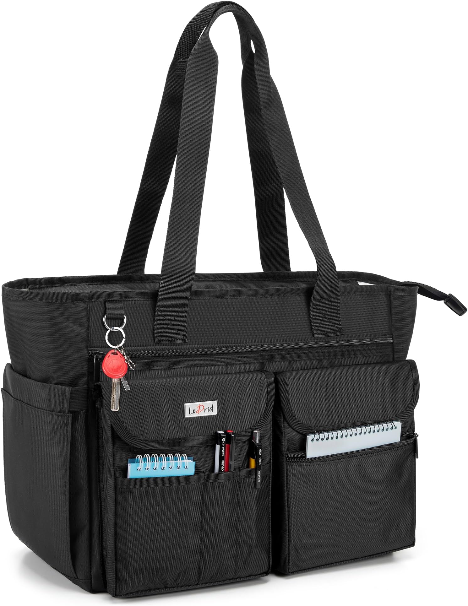 Teacher Bag with Bottom Pad, Separated Storage Laptop Layer (up to 15.6 Inch), Teacher Bags and Totes for Women