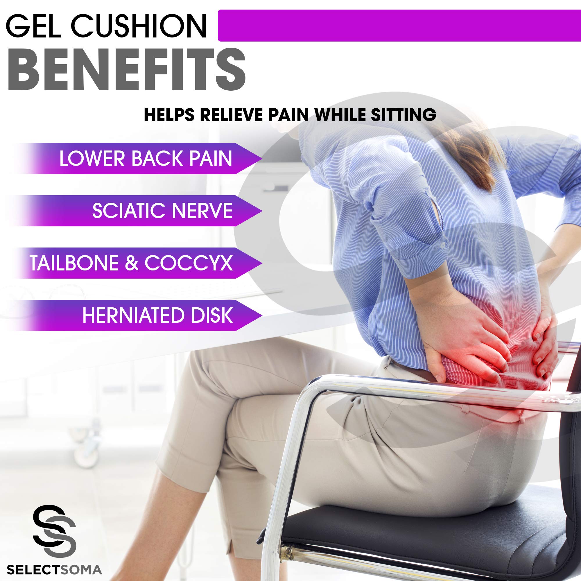 sciatic nerve pillow for sitting
