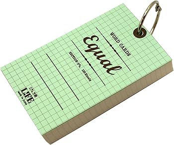Amazon | ライフ イコール 単語カード 5×3サイズ 方眼【ミントグリーン