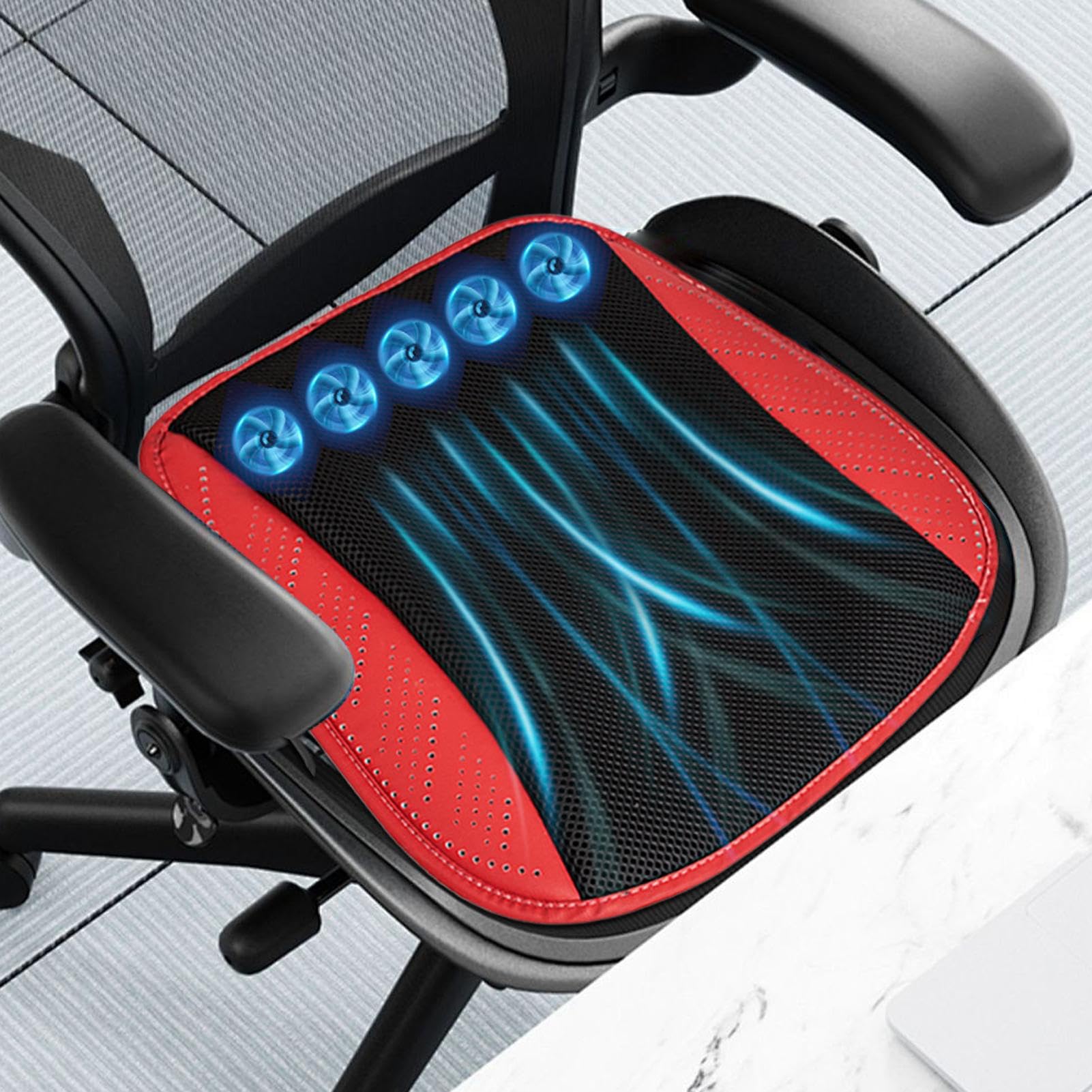 per sedili refrigerati, imbottiture ventilate per auto, refrigerante ventilato davanti al sedile anteriore, tre velocità del, plug-in USB con 8 ventole, soluzione