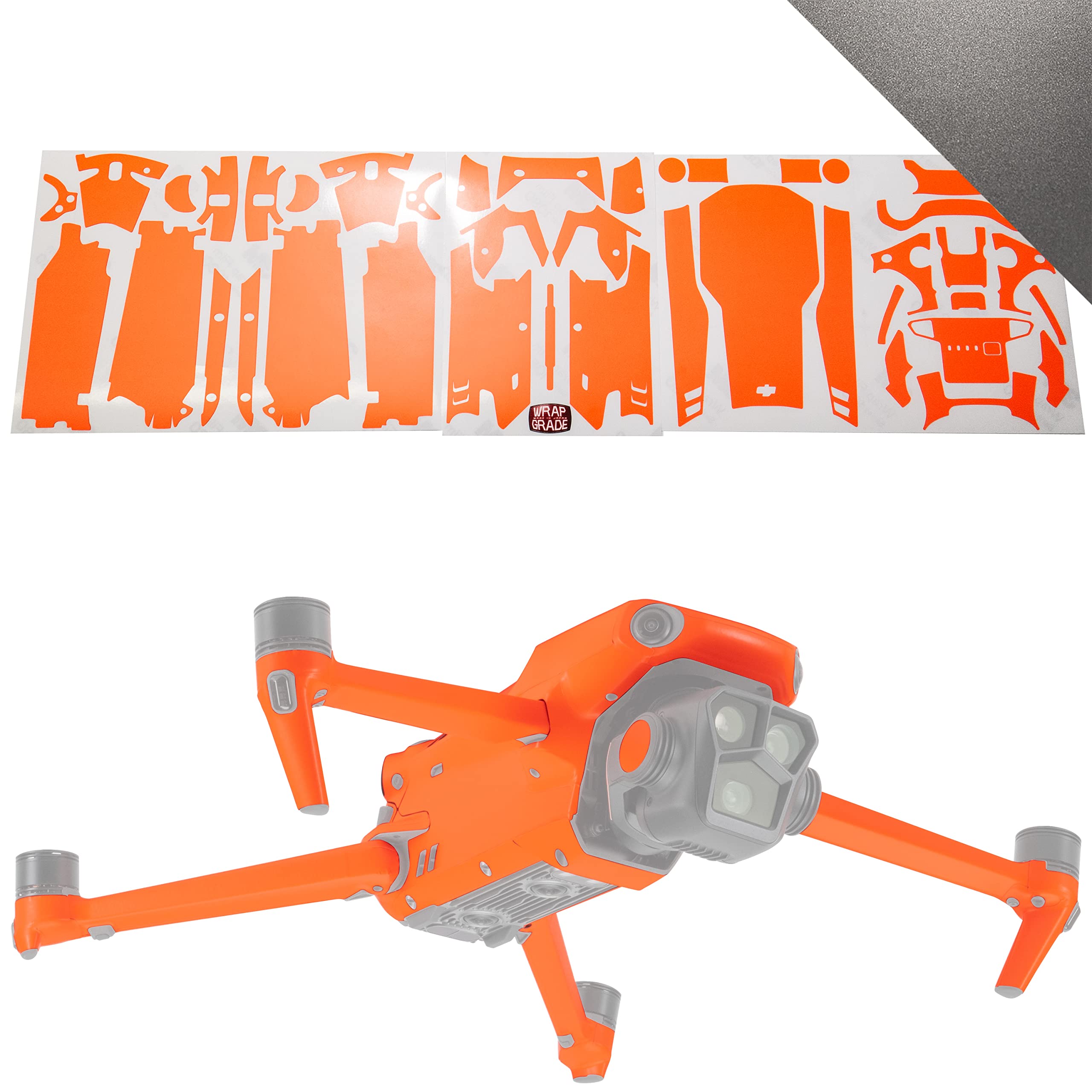 WRAPGRADE Skin Compatible with DJI Mavic 3 Pro (Titanium)
