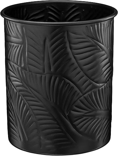 Monarch Abode 49177 Carrito de metal hecho a mano con estampado floral en relieve, organizador interior de cocina para utensilios, vasija para