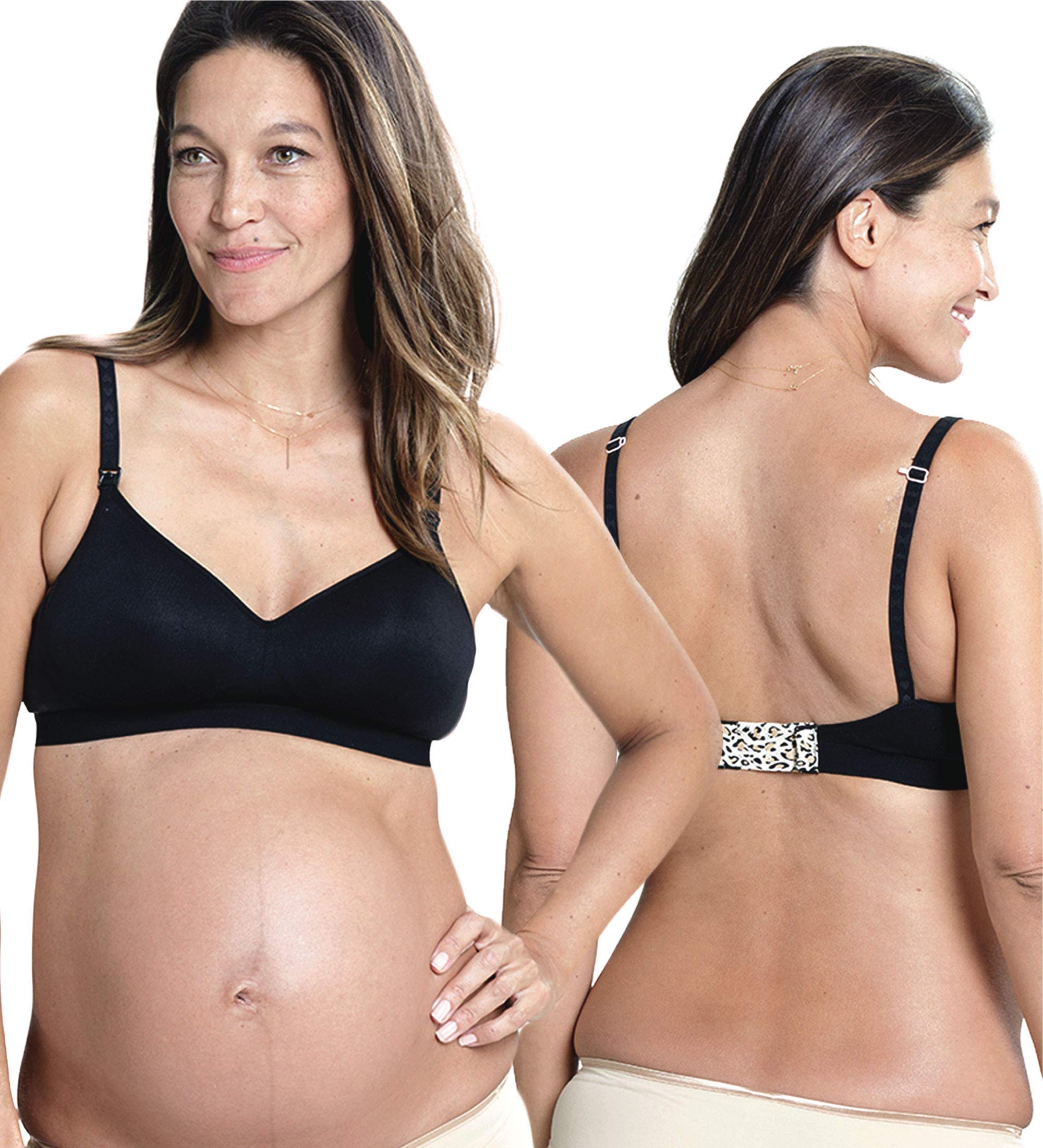 Women's Charley M by Cake Maternity Buddy Women's Nursing Bra Seamless | Contour T-Shirt Maternity Bra for Pregnancy Maternity Bra