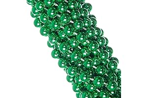 12-Pack Green Party Bead Necklaces for St. Patrick's Day
