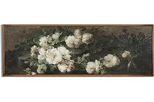 10x30" Panoramic Vintage Farmhouse French Country Wall Art