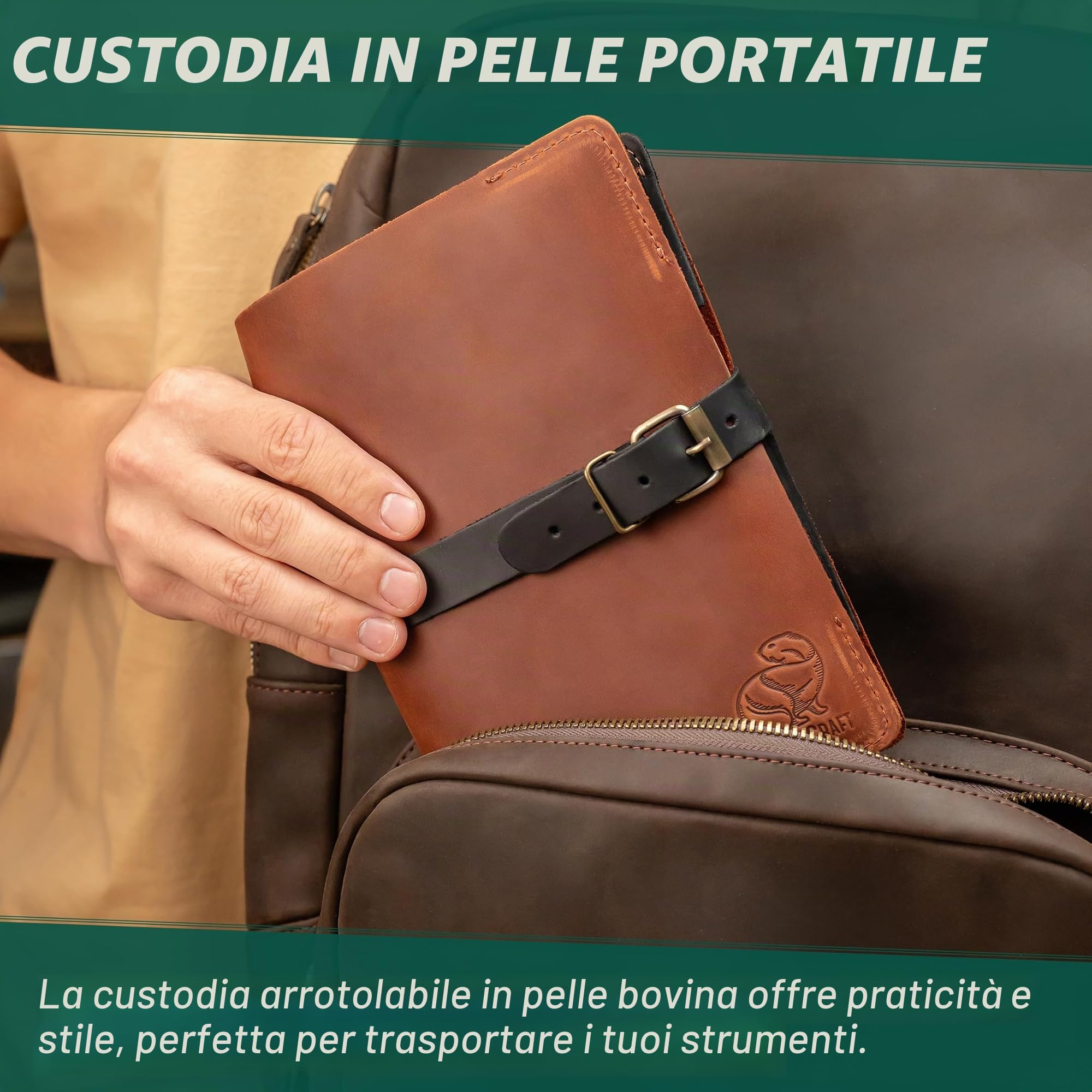 BeaverCraft Kit per intaglio del legno Set di coltelli da intaglio di lusso e strop in pelle S15X Set di coltelli per intaglio del legno Strumenti e coltello Strop con composto lucidante
