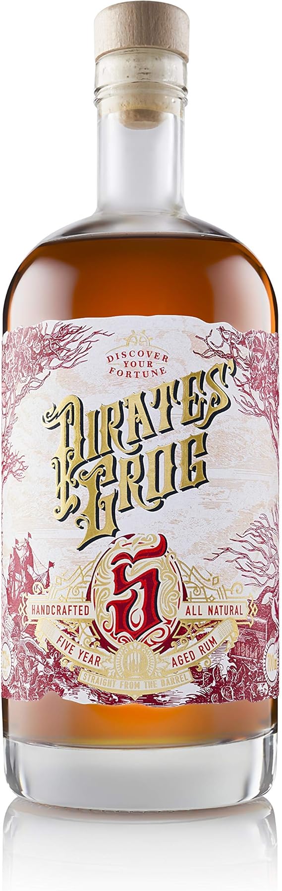 Five Year Aged Rum by Pirate's Grog Rum Barrel Aged For Five Years To