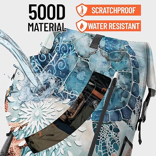 Miniatura 2 de Bolsa seca impermeable resistente para kayak, senderismo, tortugas marinas, náuticas, estrellas de mar, mochila con cierre enrollable, bolsa de