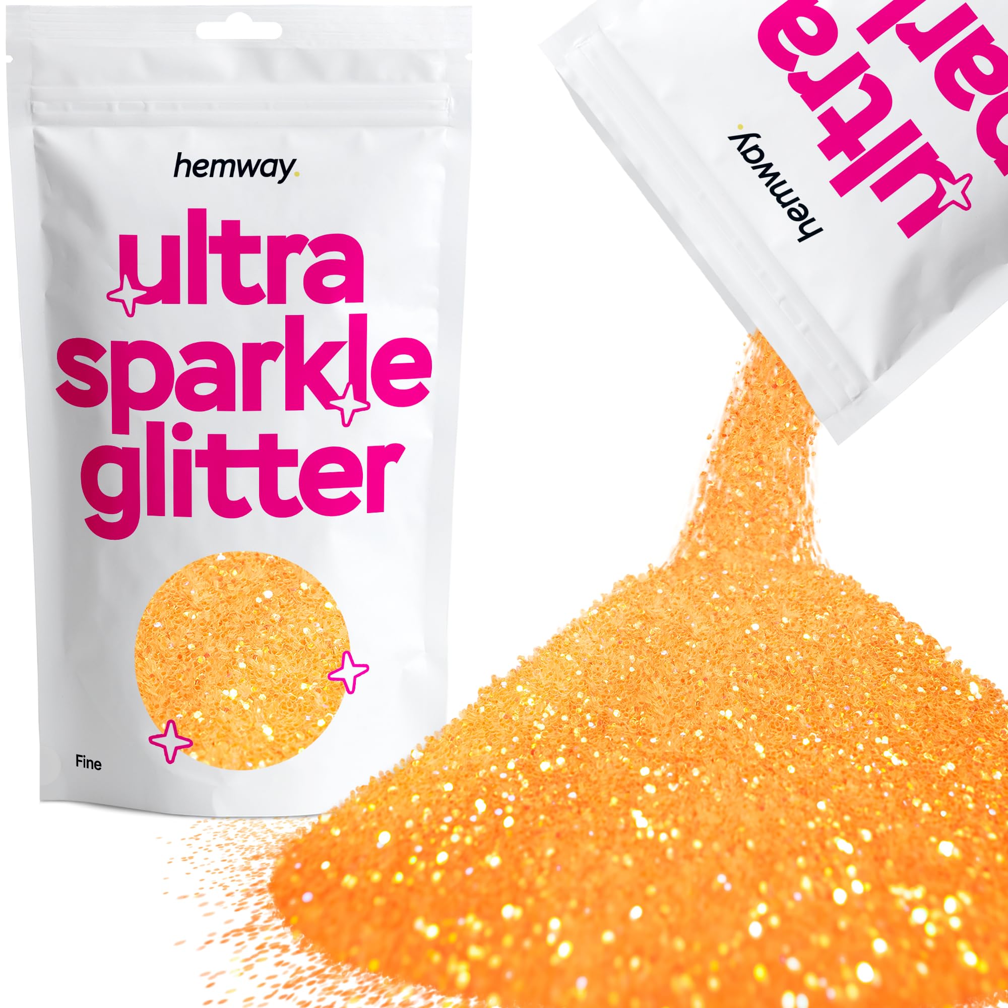 Ultra Sparkle Glitter - 64-100G (fluorescente arancione)