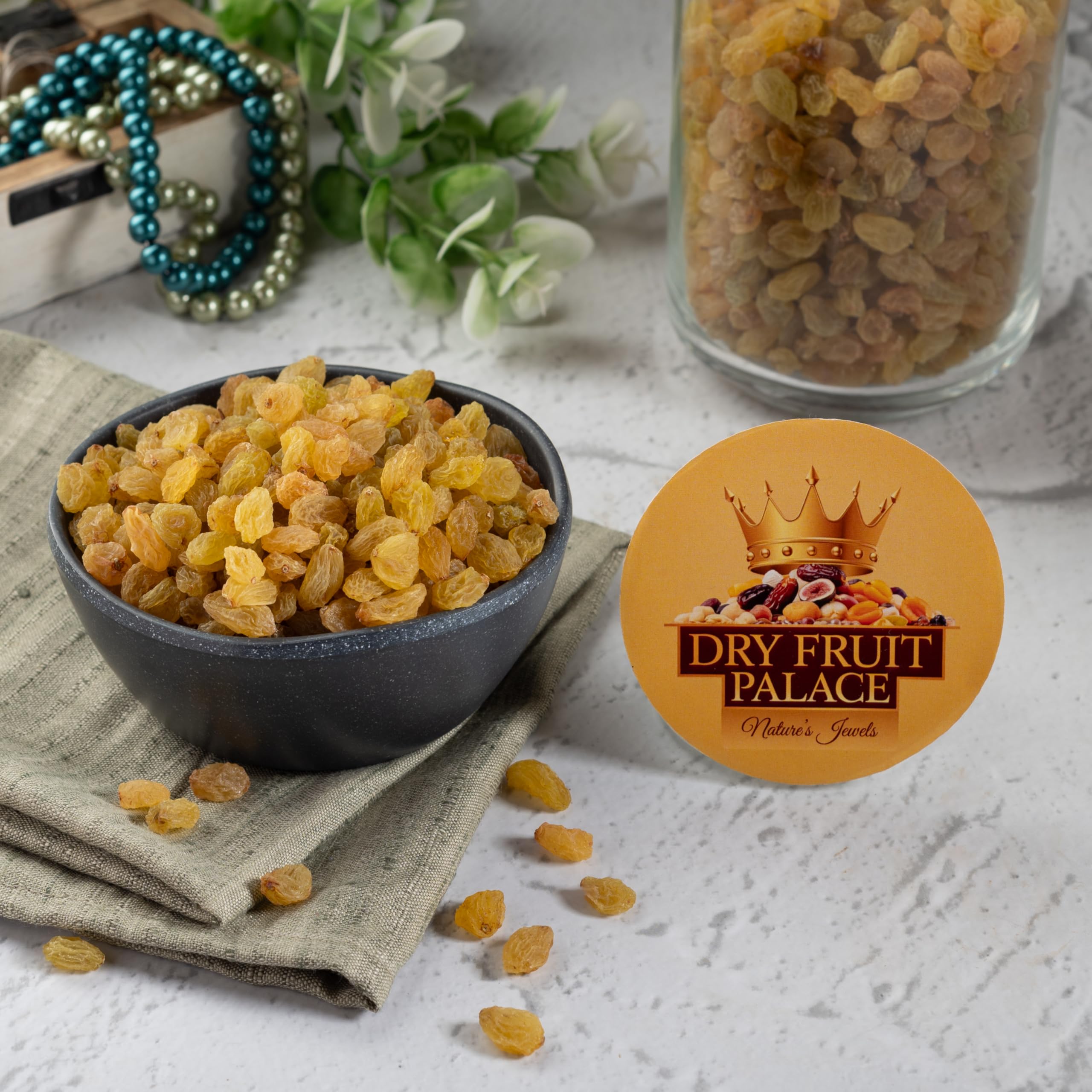 Dry Fruit Palace Premium Kandhari Raisins, Natural Dried Fruit (100 gm) 1
