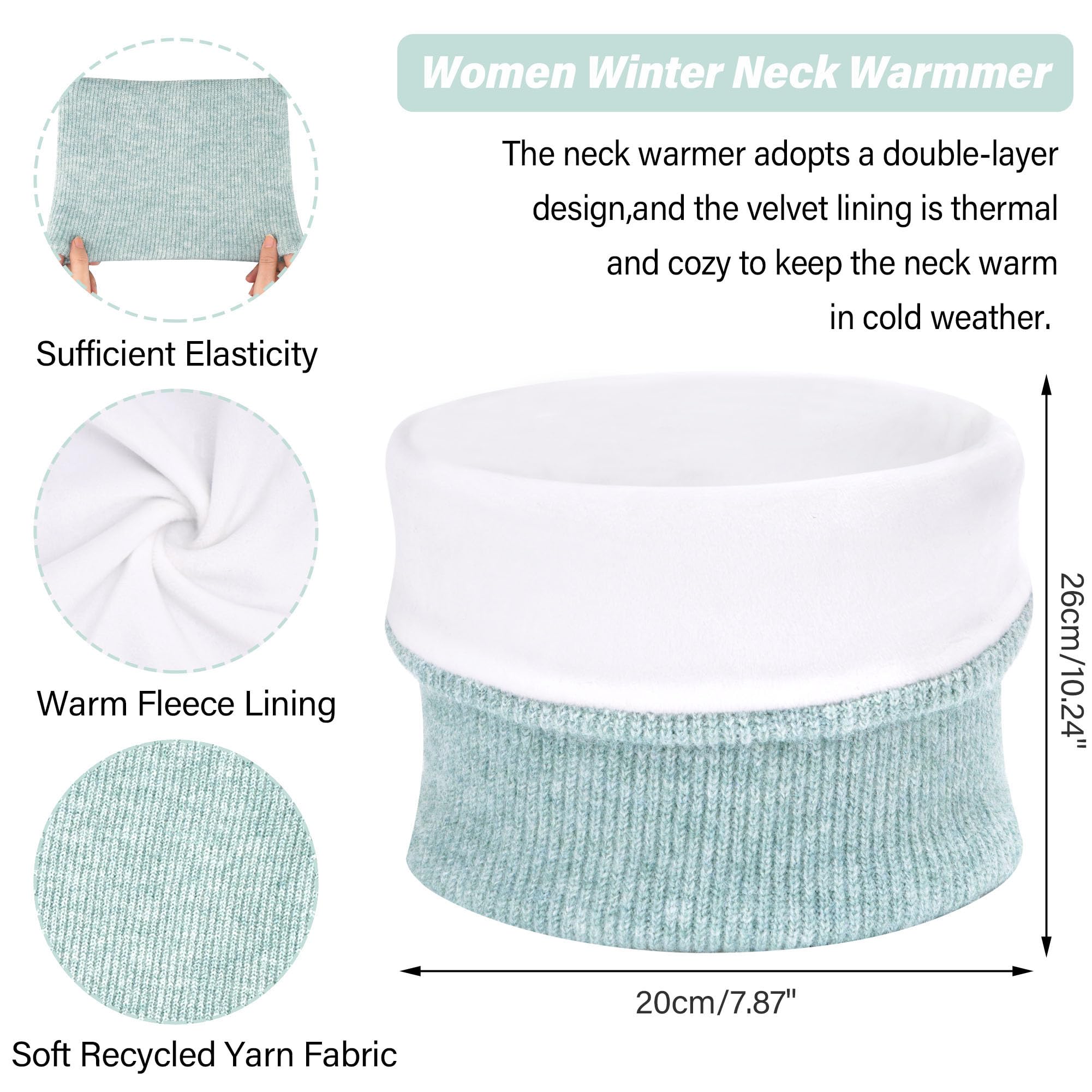 ZASFOU Femme Bonnet d’Hiver Chapeaux Foulard Écran Tactile Gants Set Bonnets Tricot Chaud Cache Cou pour Homme