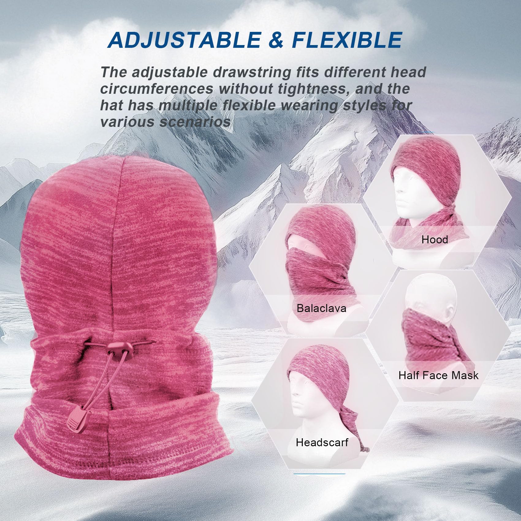 mysuntown Kominiarka Unisex-dorosły Balaclava Face Mask (1 w zestawie)