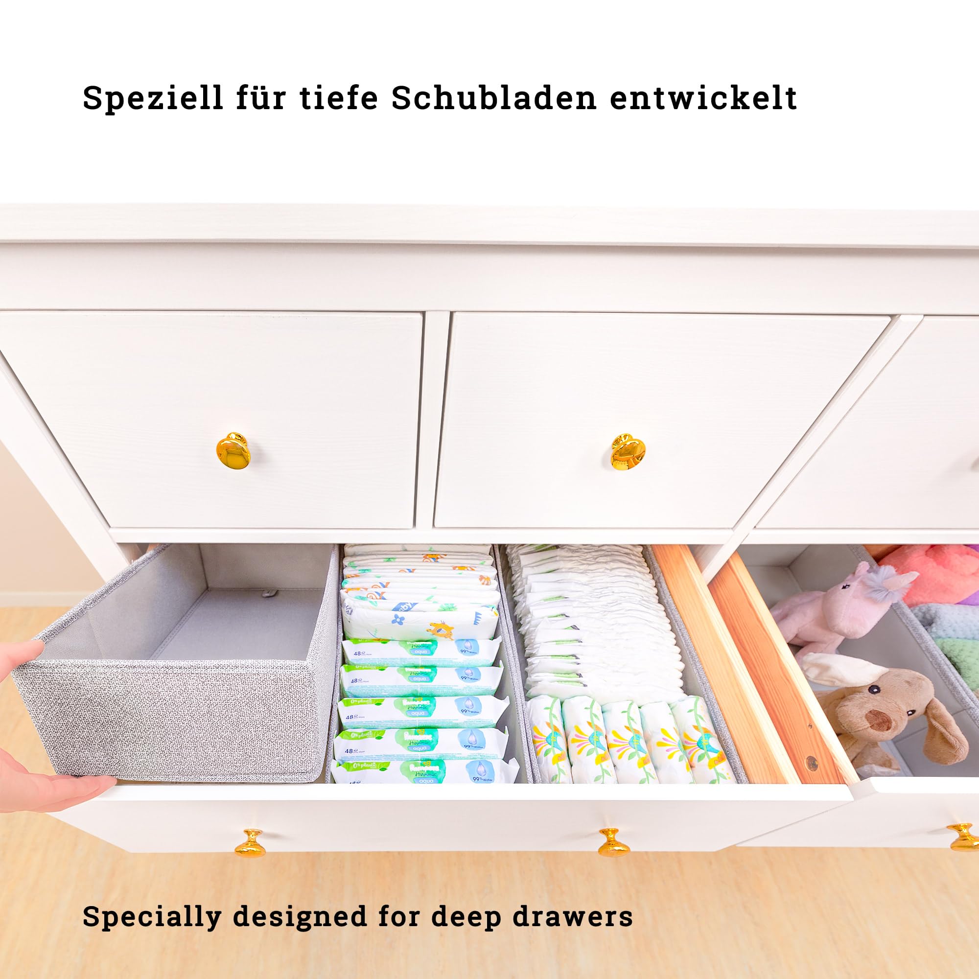 SIMPLE JOY® HEMNES DOUBLE 6 Pack Ikea Dresser Storage Boxes Perfect Fit  Solid Bottom Drawer Organizer for Changing Supplies Kids Clothes Socks  Underwear : Amazon.com.be: Home & Kitchen