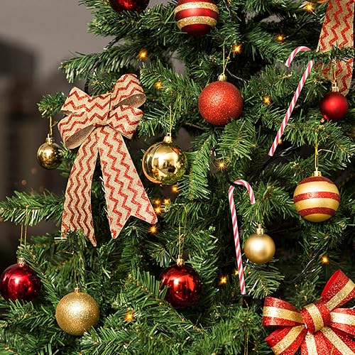 Miniatura 7 de Sewroro 20 piezas de bastón de caramelo para árbol de Navidad, adornos colgantes de acrílico para árbol de Navidad decoraciones colgantes
