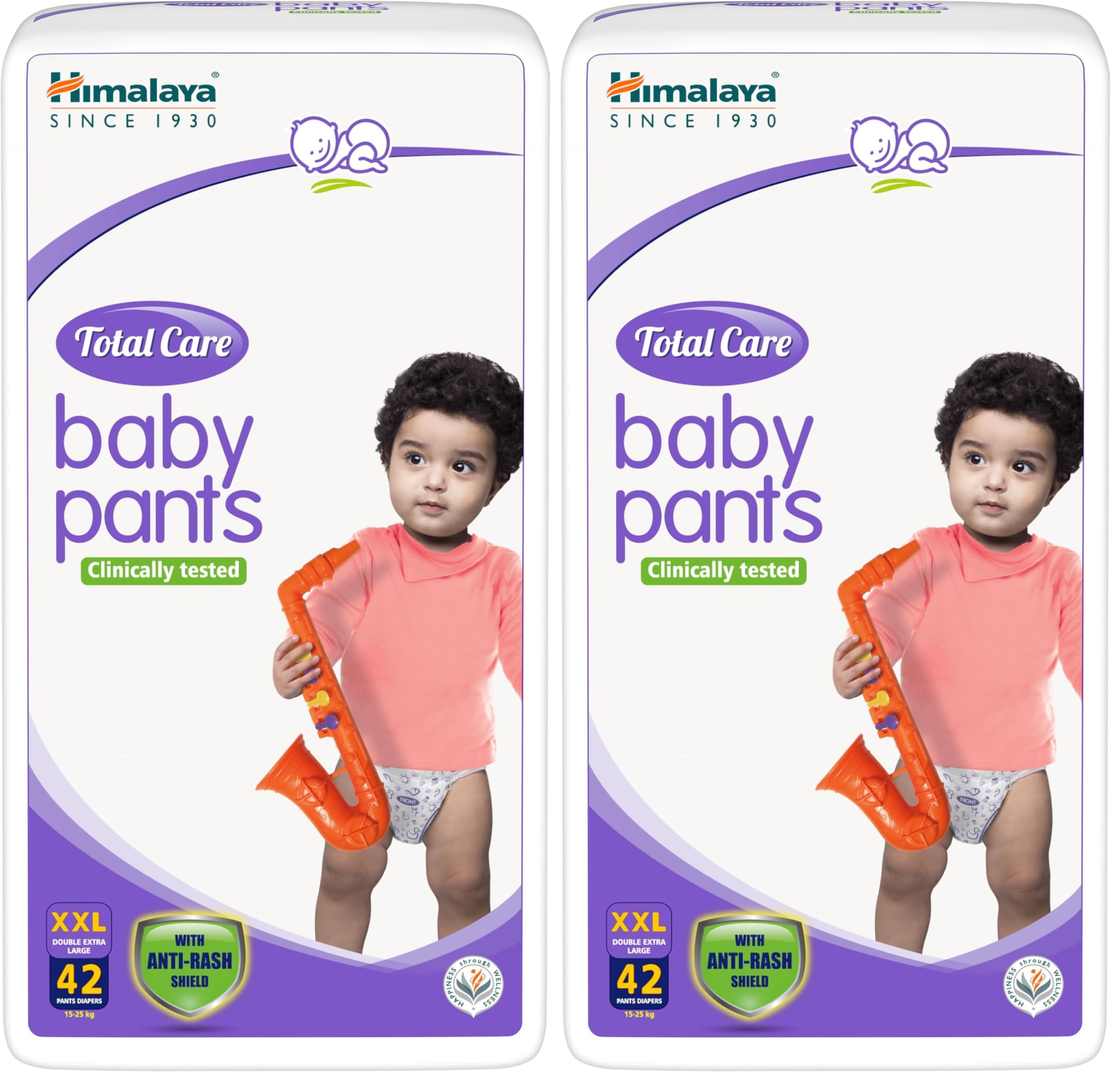 Himalaya Total care Baby pants Diapers XXL - 42 count (15-25 kg) | 12 - hour absorption | Soft & Breathable | Rash protection | Soft care pants with rash protection | Up to 12 hour dryness | 42 Diapers-image-26