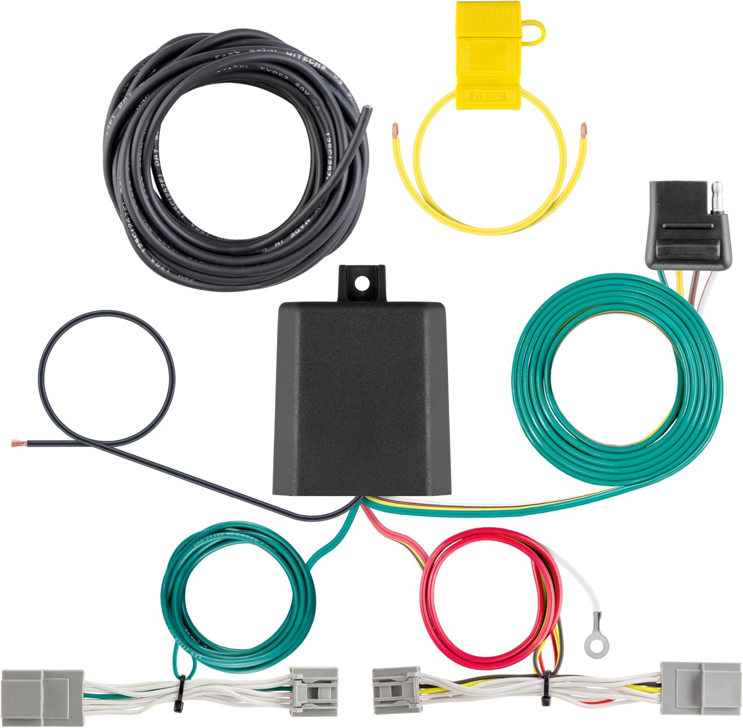 CURT 56539 Vehicle-Side Custom 4-Pin Trailer Wiring Harness, Compatible with Select Nautilus
