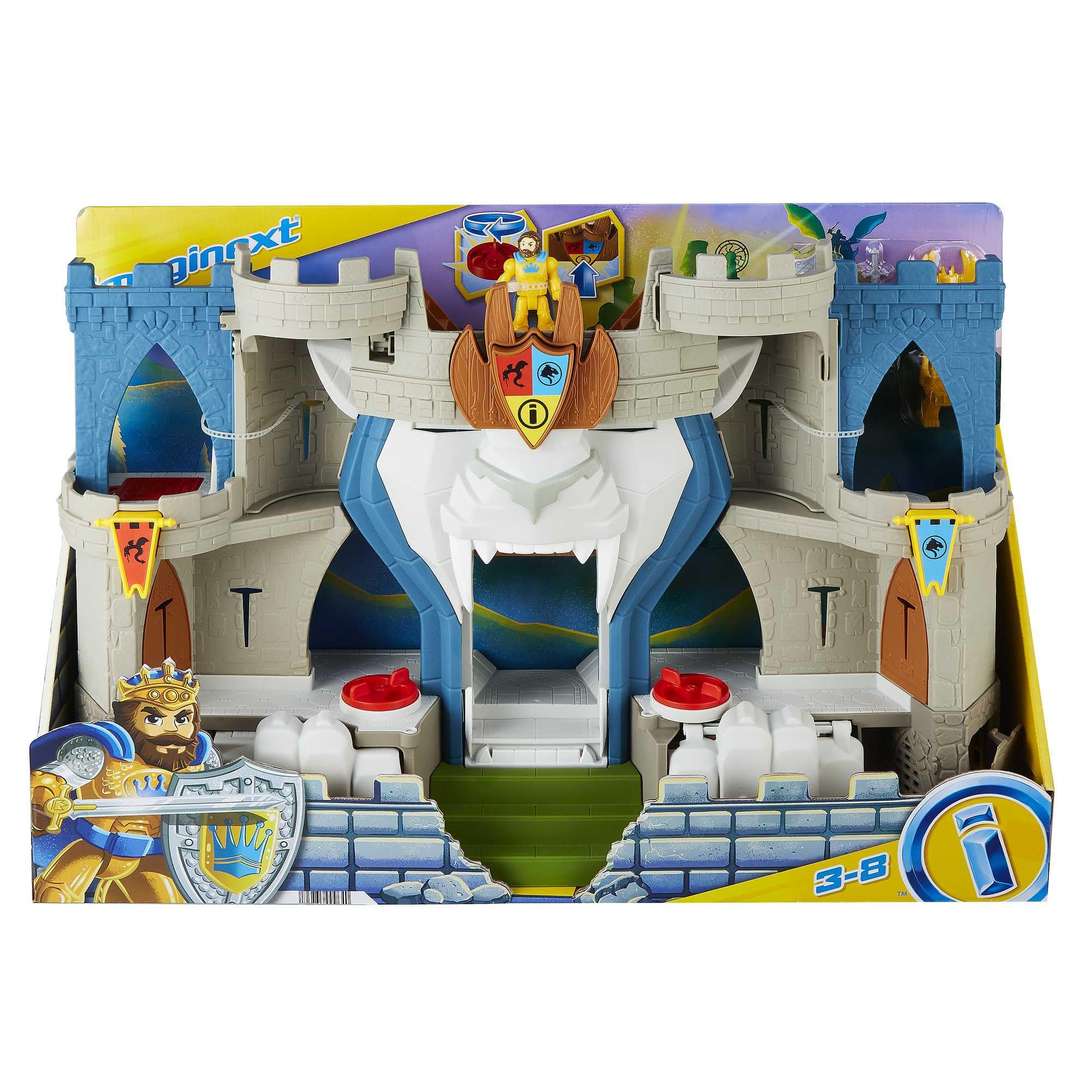 Fisher-Price Imaginext Castillo aventuras Set de juego con figura de juguete y accesorios, regalo para niños +3 años