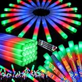 LovesTown 20PCS LED Foam Sticks, Halloween Glow Sticks Bulk Party Favors with 3Modes Flashing, Glow in The Dark Party Supplies for Halloween, Spooky Celebrations, Wedding, Camping, Birthday, Carnival