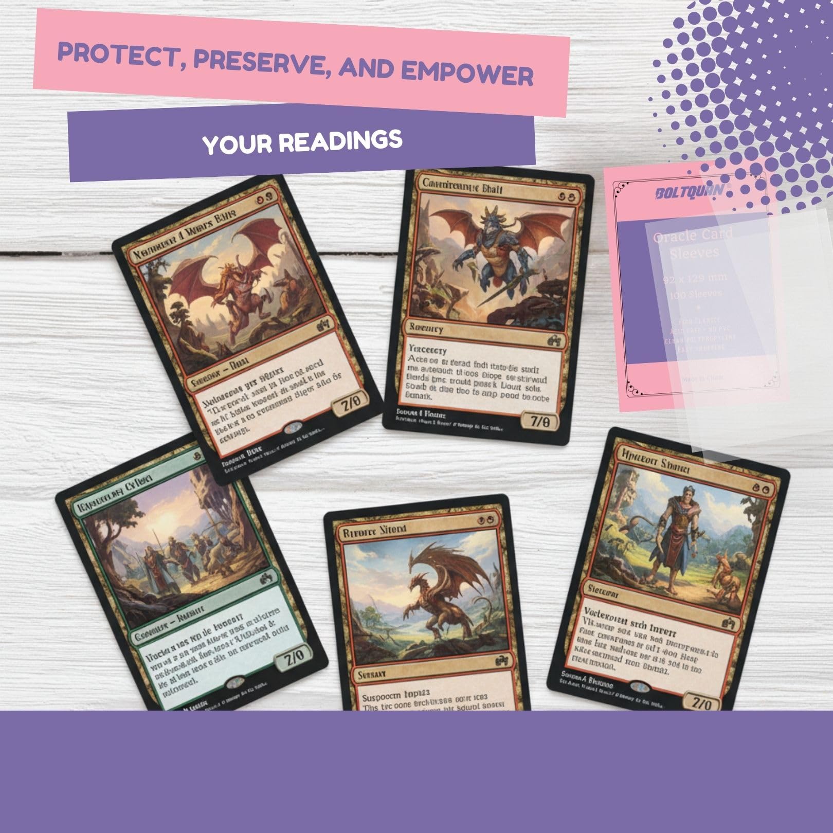 sleeves for archenemy cards Boltquan Large Oversize Card Sleeves 92 x 129 mm (3.6
