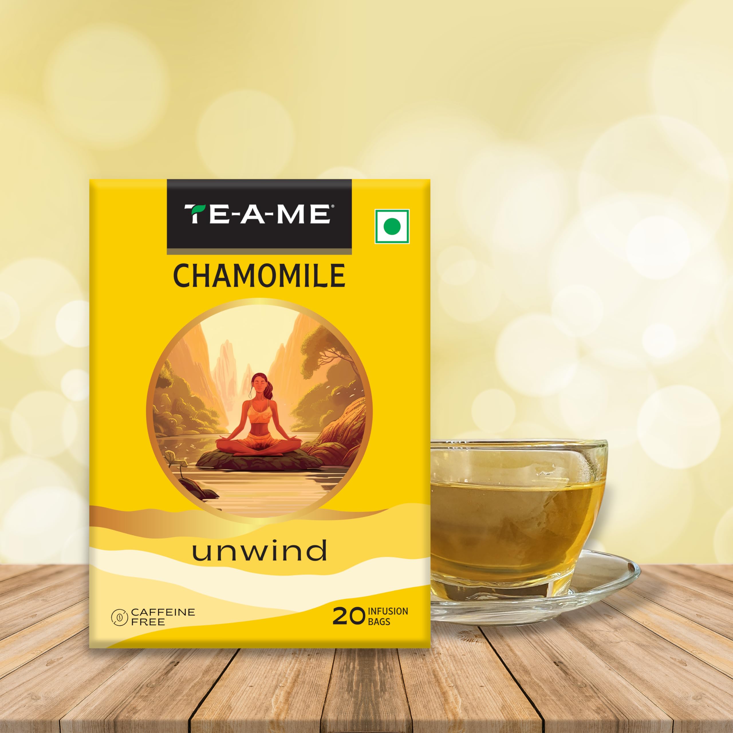 TE-A-ME Chamomile Tea - 20 Tea Bags | Chamomile Tea Bags for Sleep | Aids in Anxiety Relief & Relaxation | Diwali Gift - Image 4 thumbnail