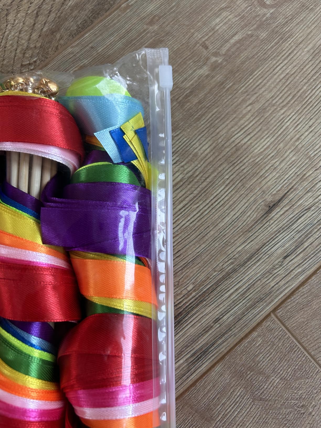 Kingsnow 100 Pieces Multi-Color Ribbon Wands Streamers Sticks with Gold ...