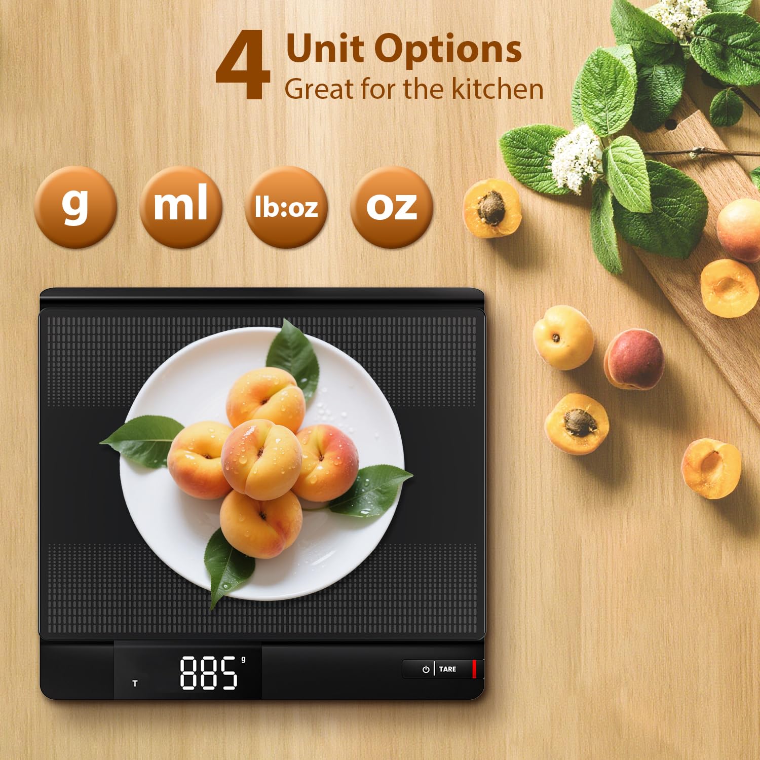 UNIWEIGH Bilancia postale 15 kg/33 lb,bilancia da cucina con precisione di 0,1 oz, peso digitale grammo e once per cottura/caffè/porto/spedizione,bilancia con tara,display LCD, spegnimento automatico