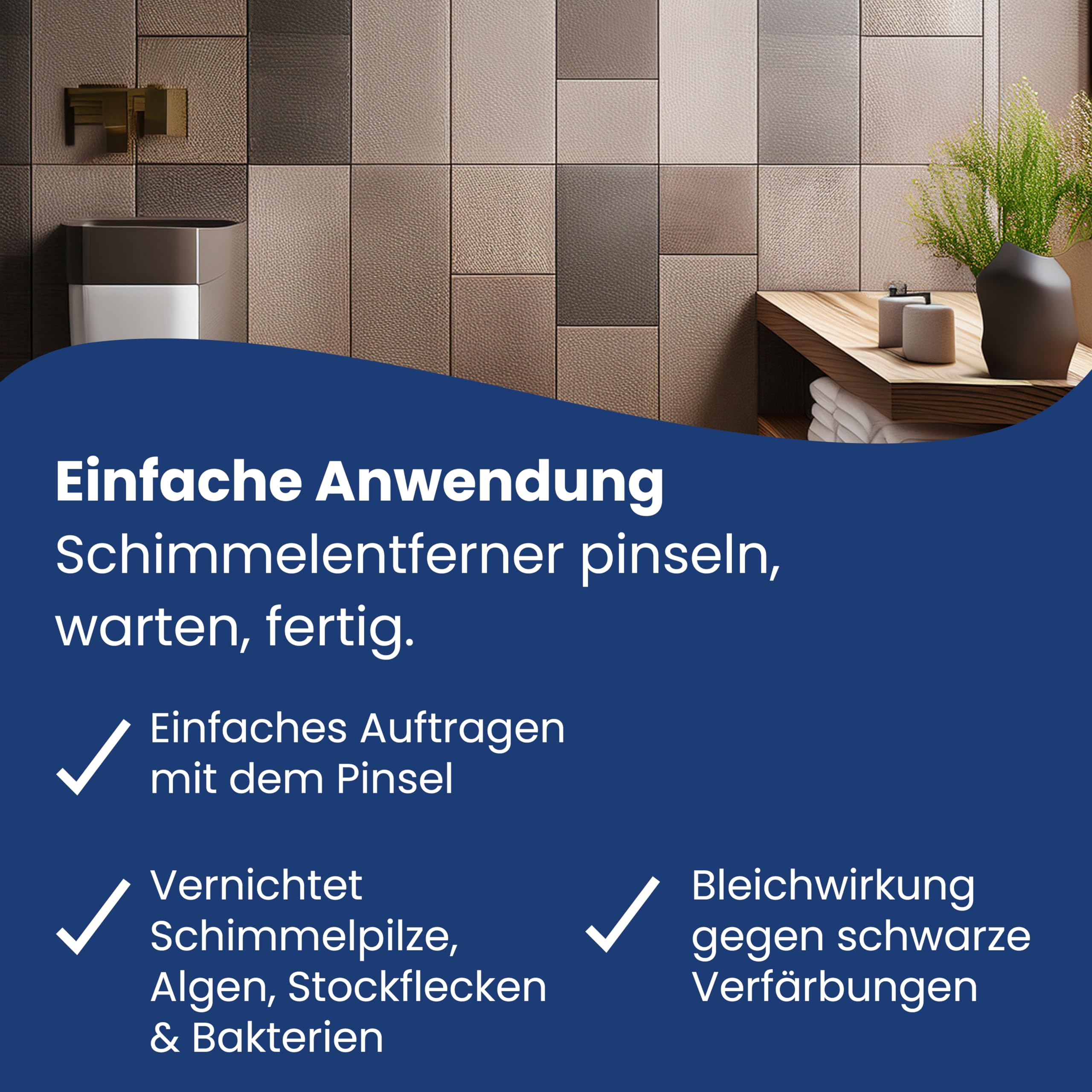 AGO 500ml Schimmelentferner mit Pinsel & Handschuhen – stärker als herkömmliche Sprühreiniger/hochkonzentriertes Anti Schimmel Mittel/Schimmelentferner Fugen Dusche