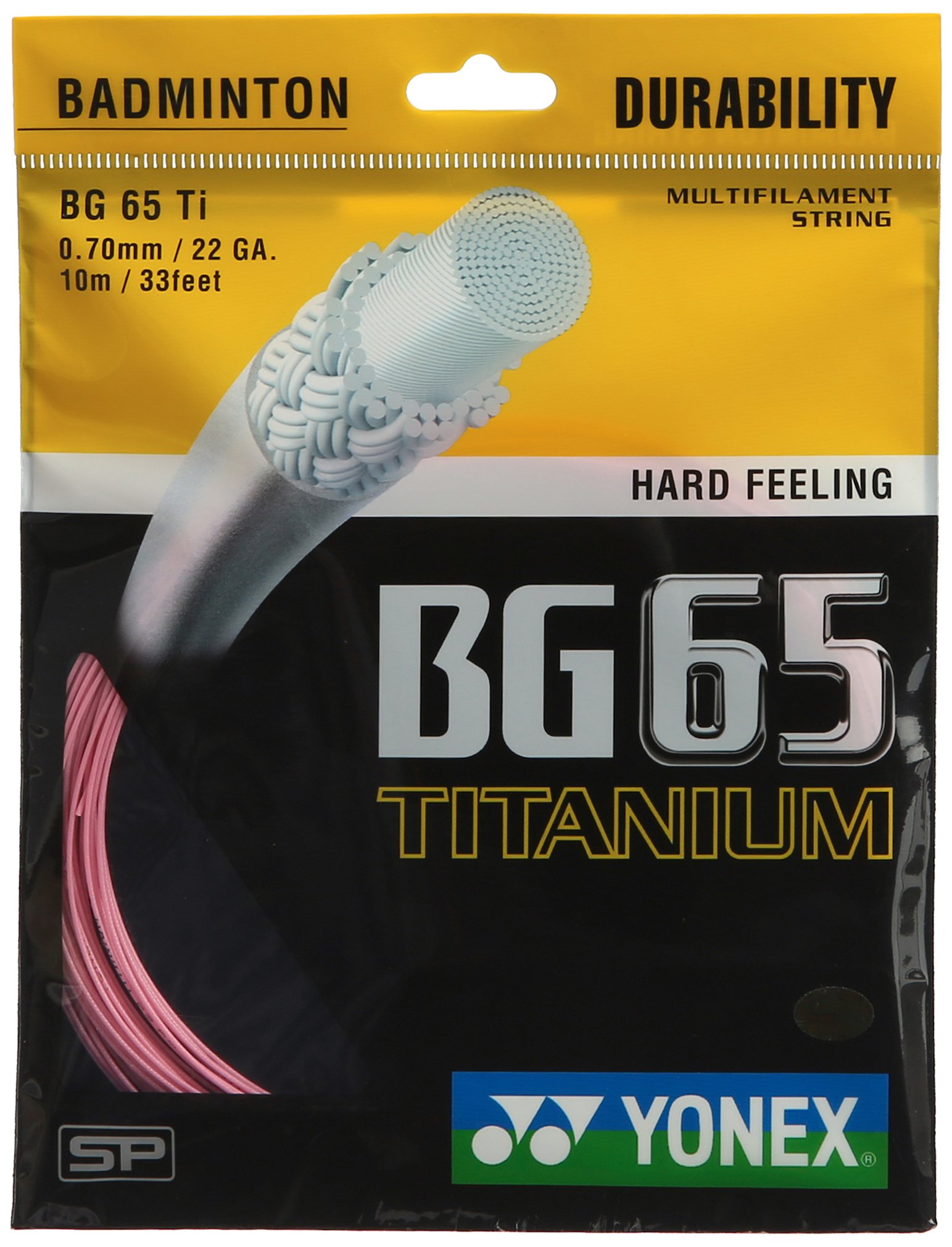 Yonex BG 65 Titanium Badminton Strings, 0.70mm (Pink) (B00INQN1CW) Amazon Price History, Amazon Price Tracker