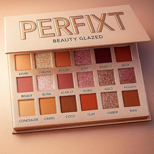 Miniatura 3 de Paleta de sombras de ojos look desnudo 18 colores mate brillo brillantina multi-reflectante sombras ultra pigmentadas maquillaje sombra de ojos