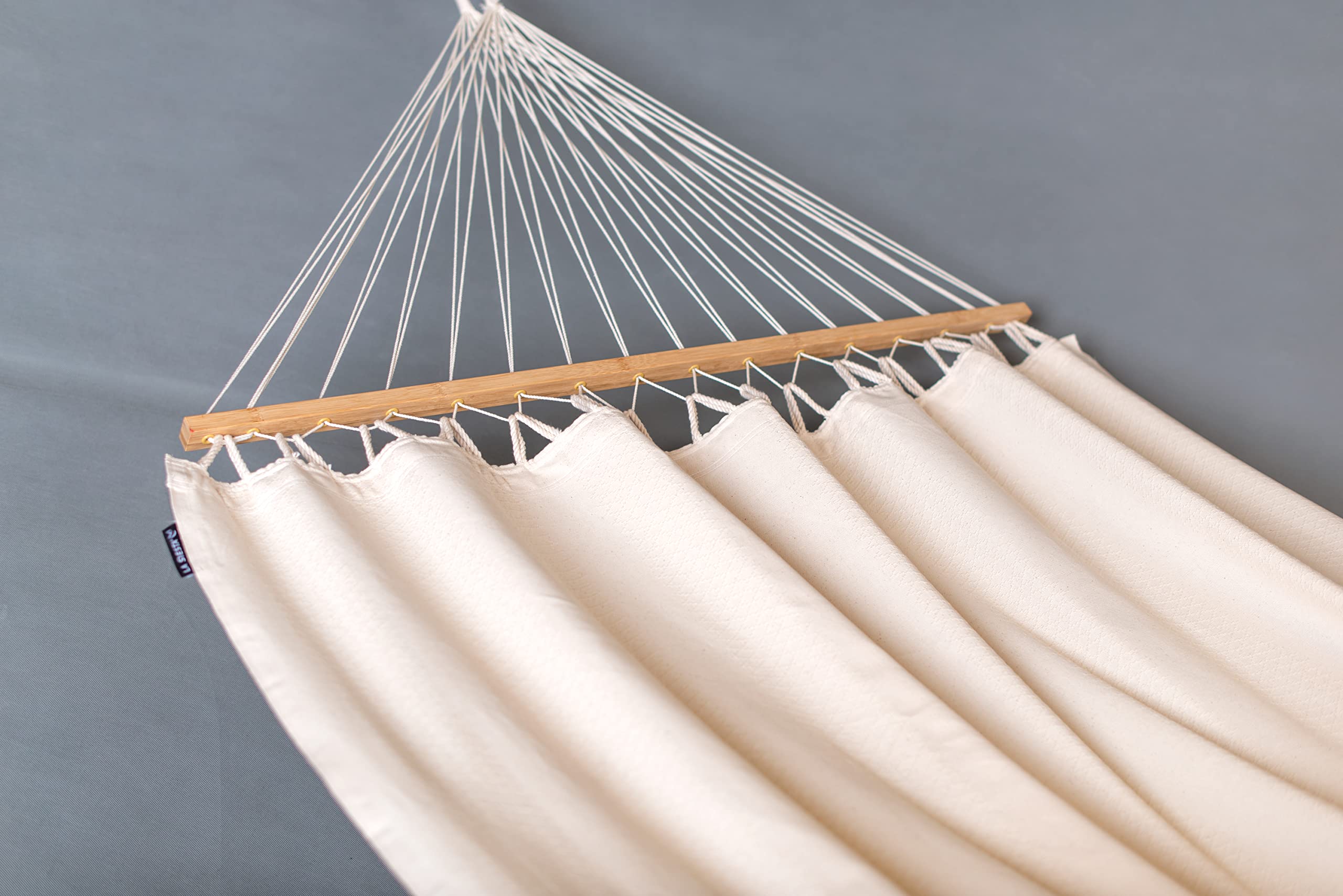 La Siesta® Florencia Latte – Organic Cotton Single Spreader Bar Hängematte