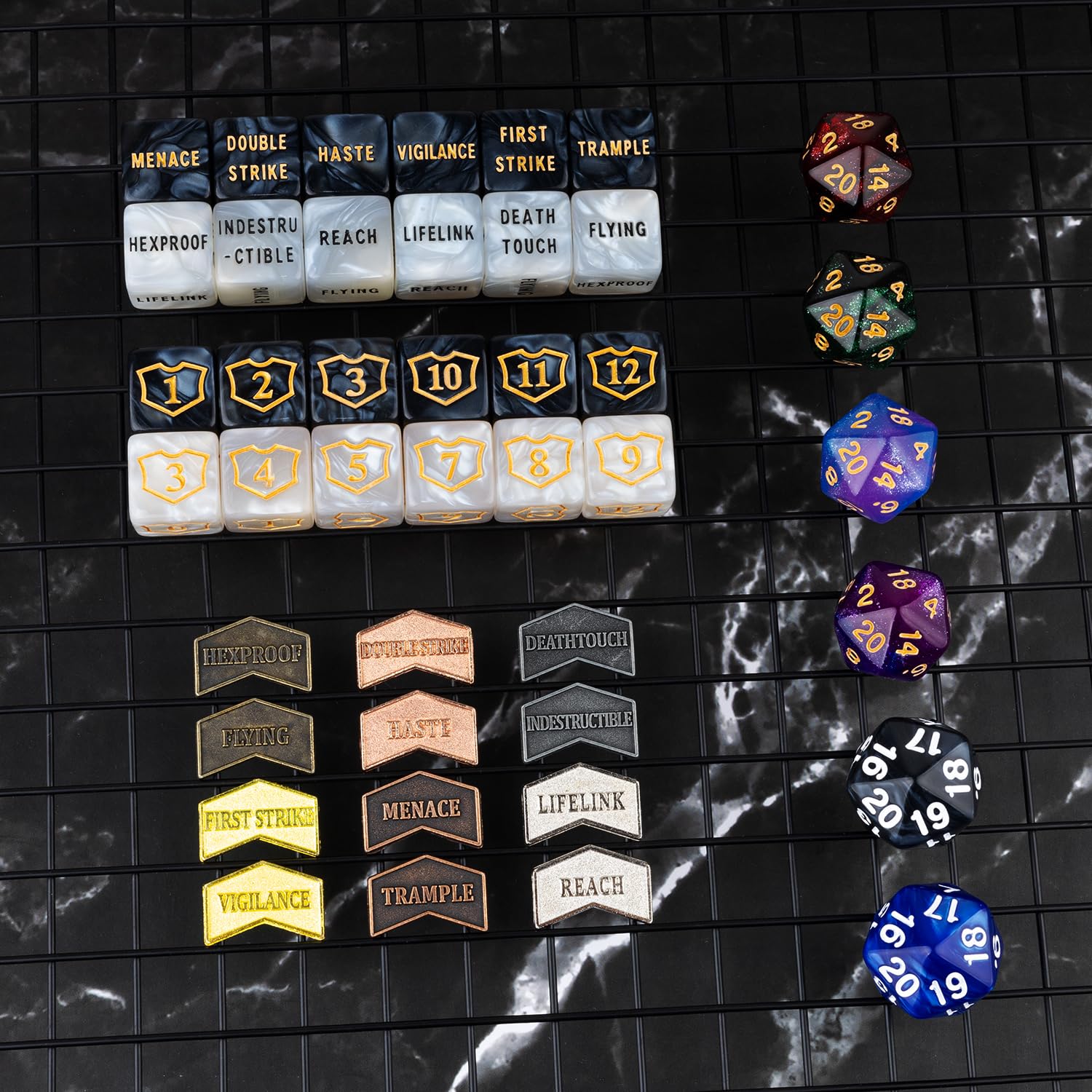 Amazon.co.jp: MTGダイスカウンター キーワードメタルトークン +1/+1