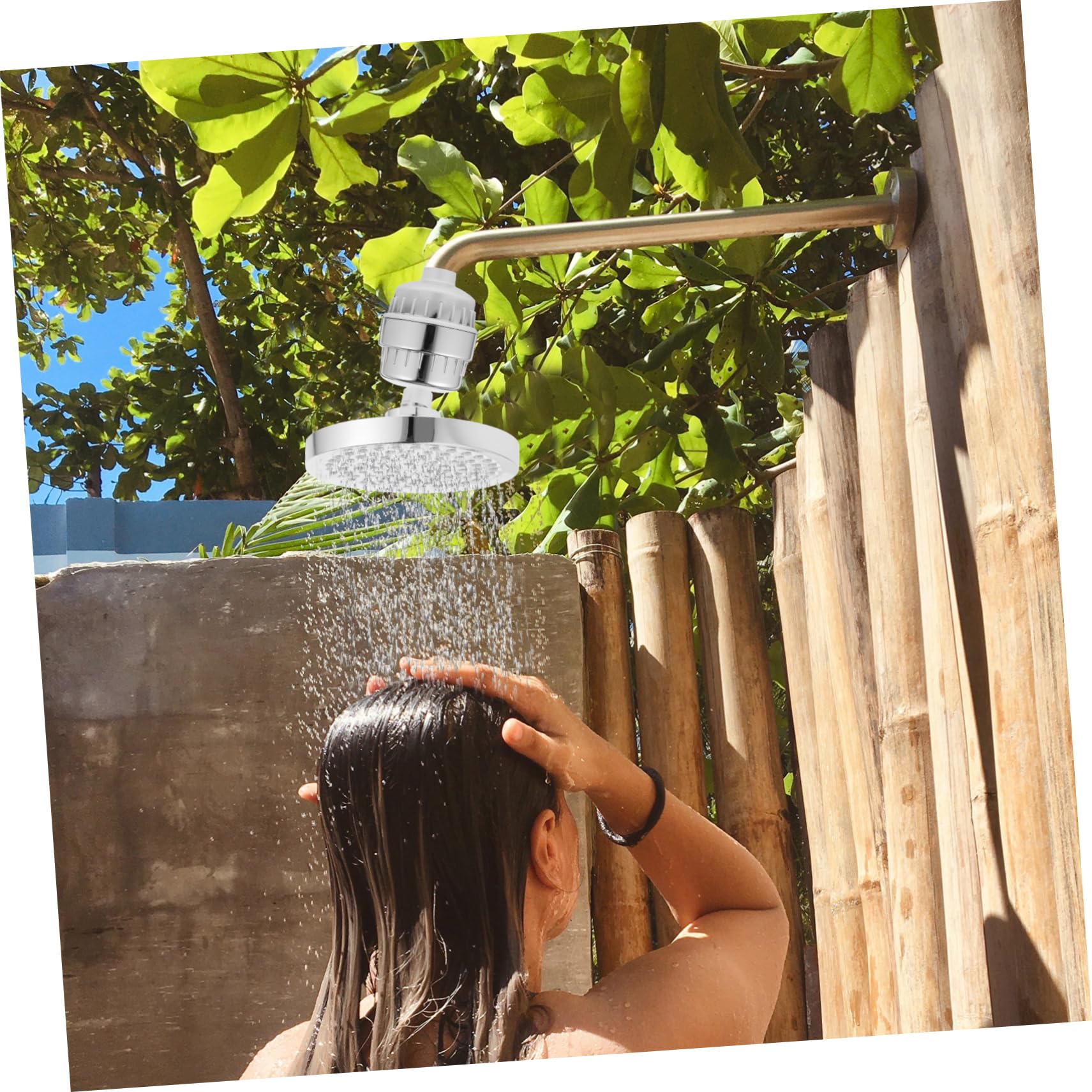 ULTECHNOVO Filtro de Ducha Antical ABS y Algodón, Cabezal Giratorio 360° | Filtración Multicapa, Rótula Giratoria, Duradero para Agua Dura, Uso Alta Presión, Ajuste Estable