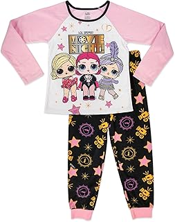L.O.L. Surprise! Girls' Cozy Long Sleeve Pajama Set - Adorable 2-Piece Sleepwear for Little Fashionistas