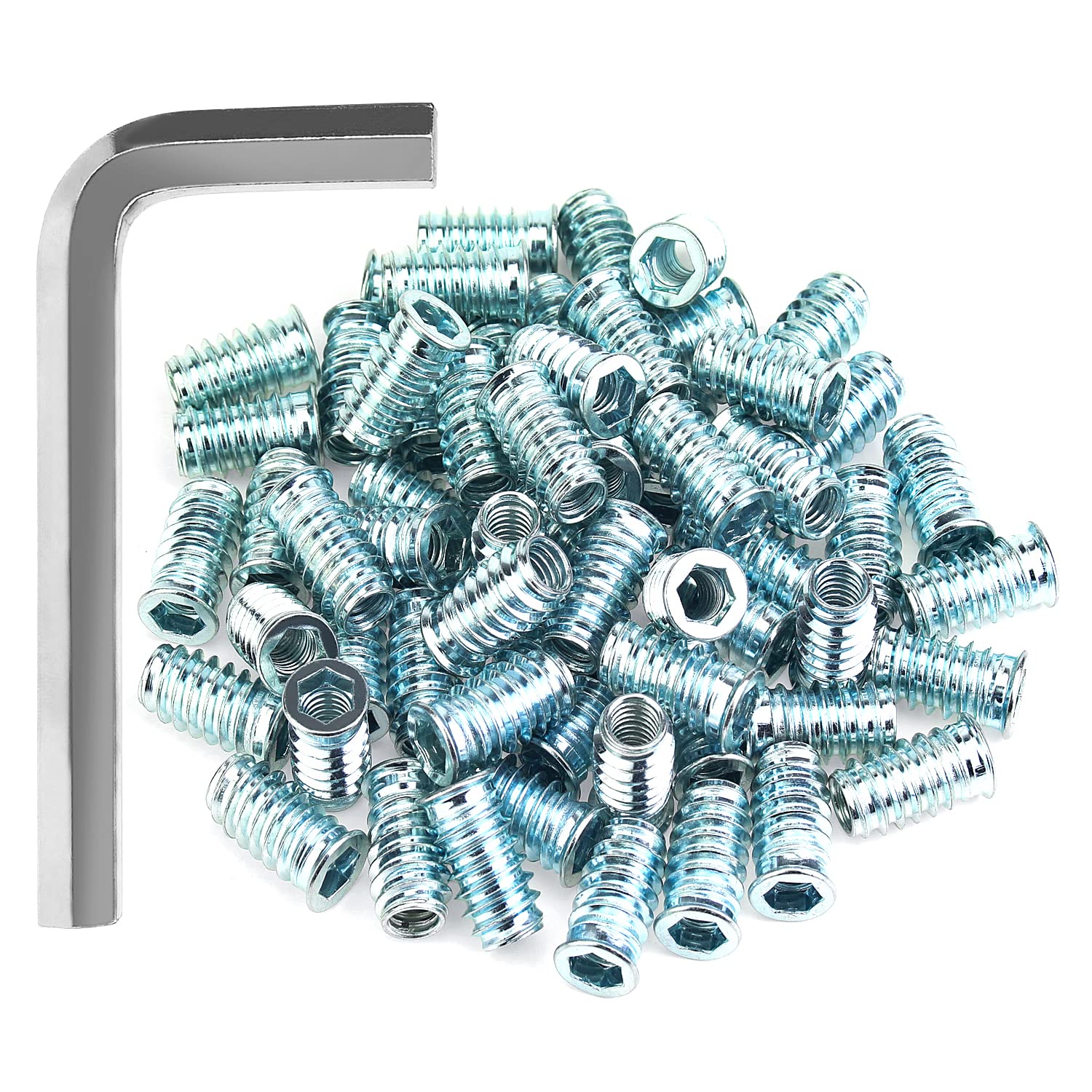 Threaded Inserts Kit - 148 Pcs Wood Screw Inserts -15 Threaded Inserts Kit - 148 Pcs Wood Screw Inserts -15