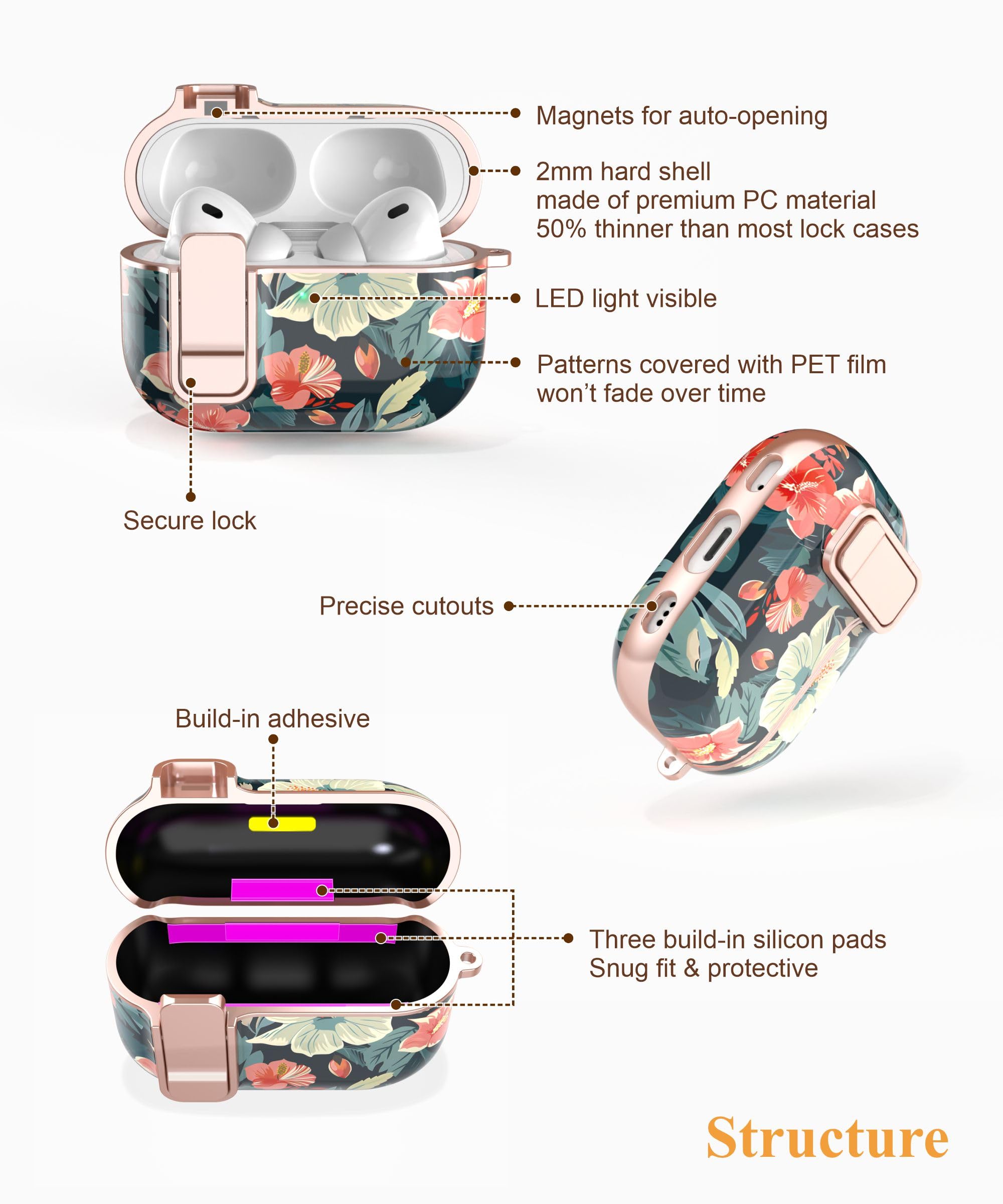 Amazon.com: TATOFY for AirPods Pro 3rd (2025) Generation Case with