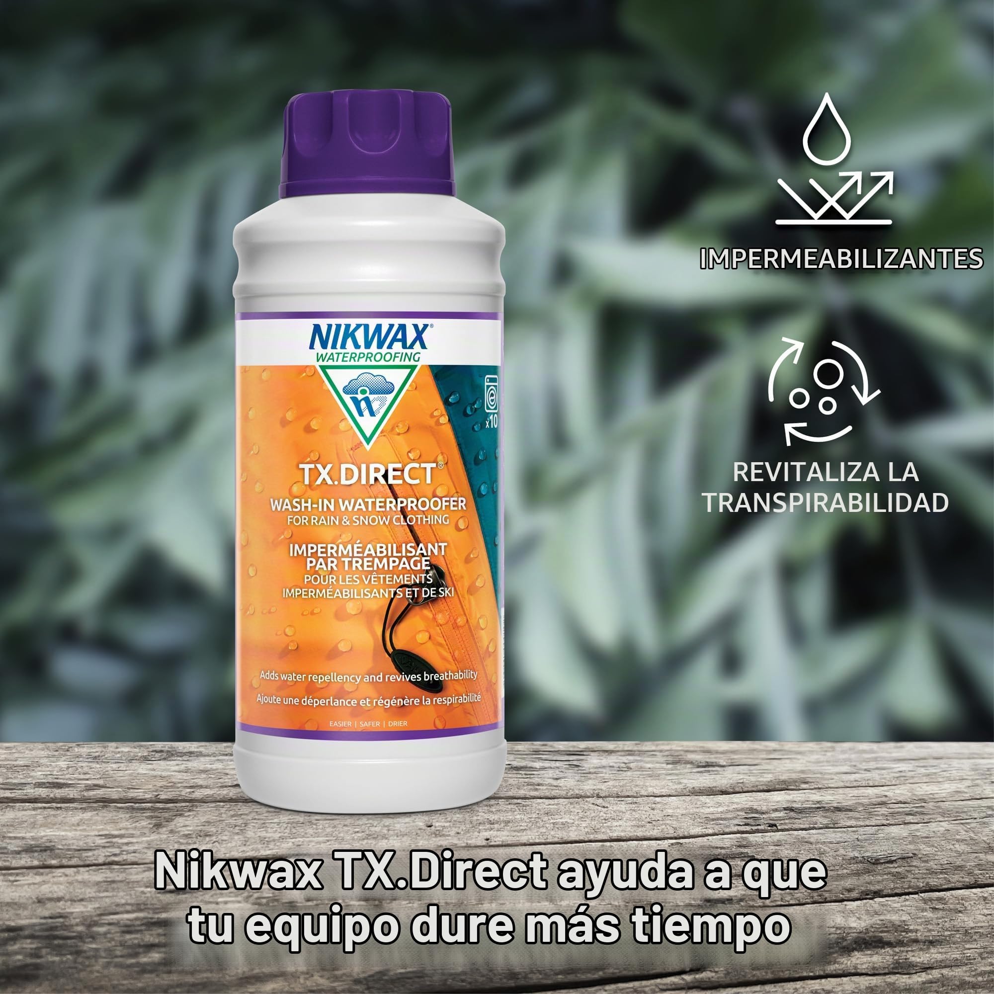 Nikwax TX. Impermeabilización Directa de Lavado