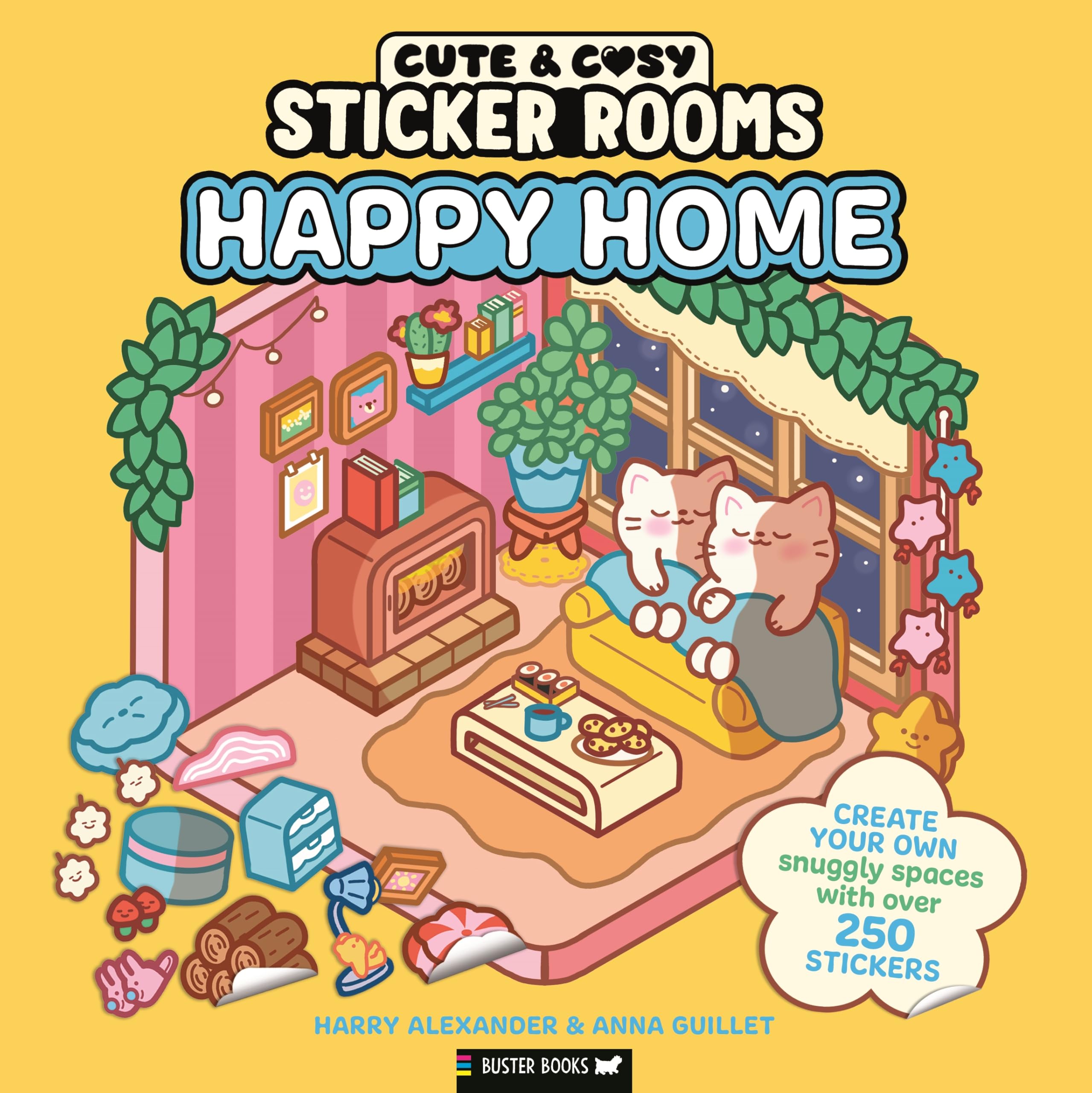 Sticker Rooms Happy Home by Harry Alexander PAPERBACK 9781837251322